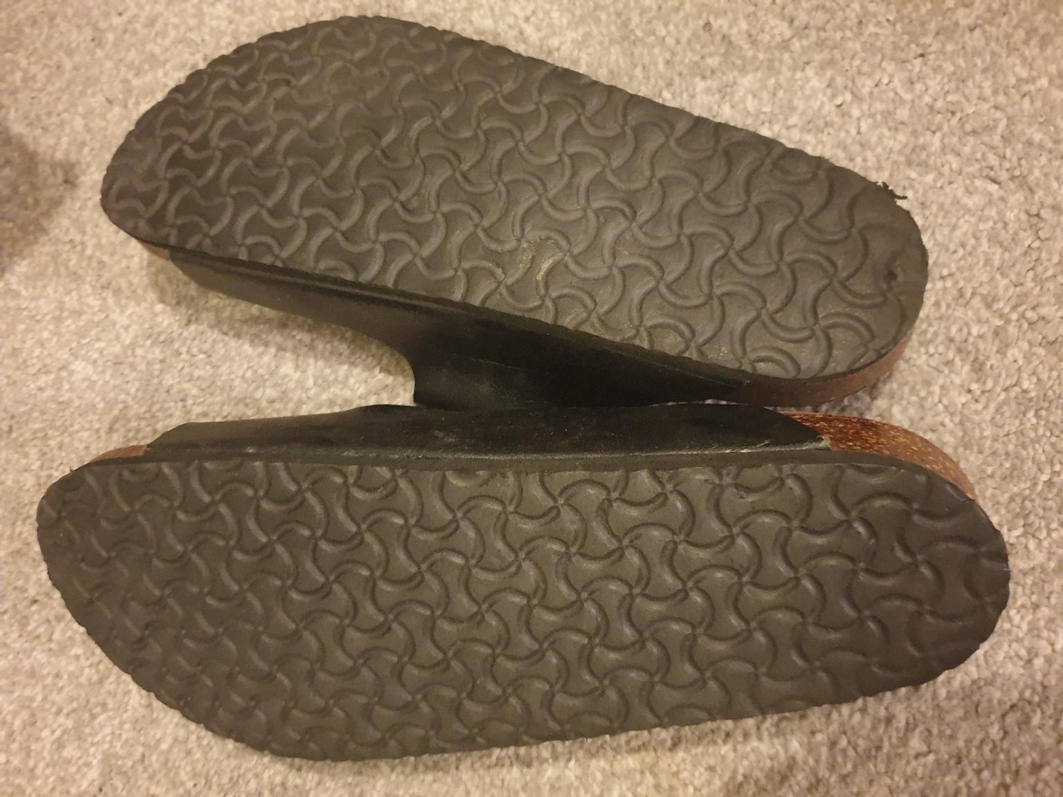 clear birkenstock style sandals