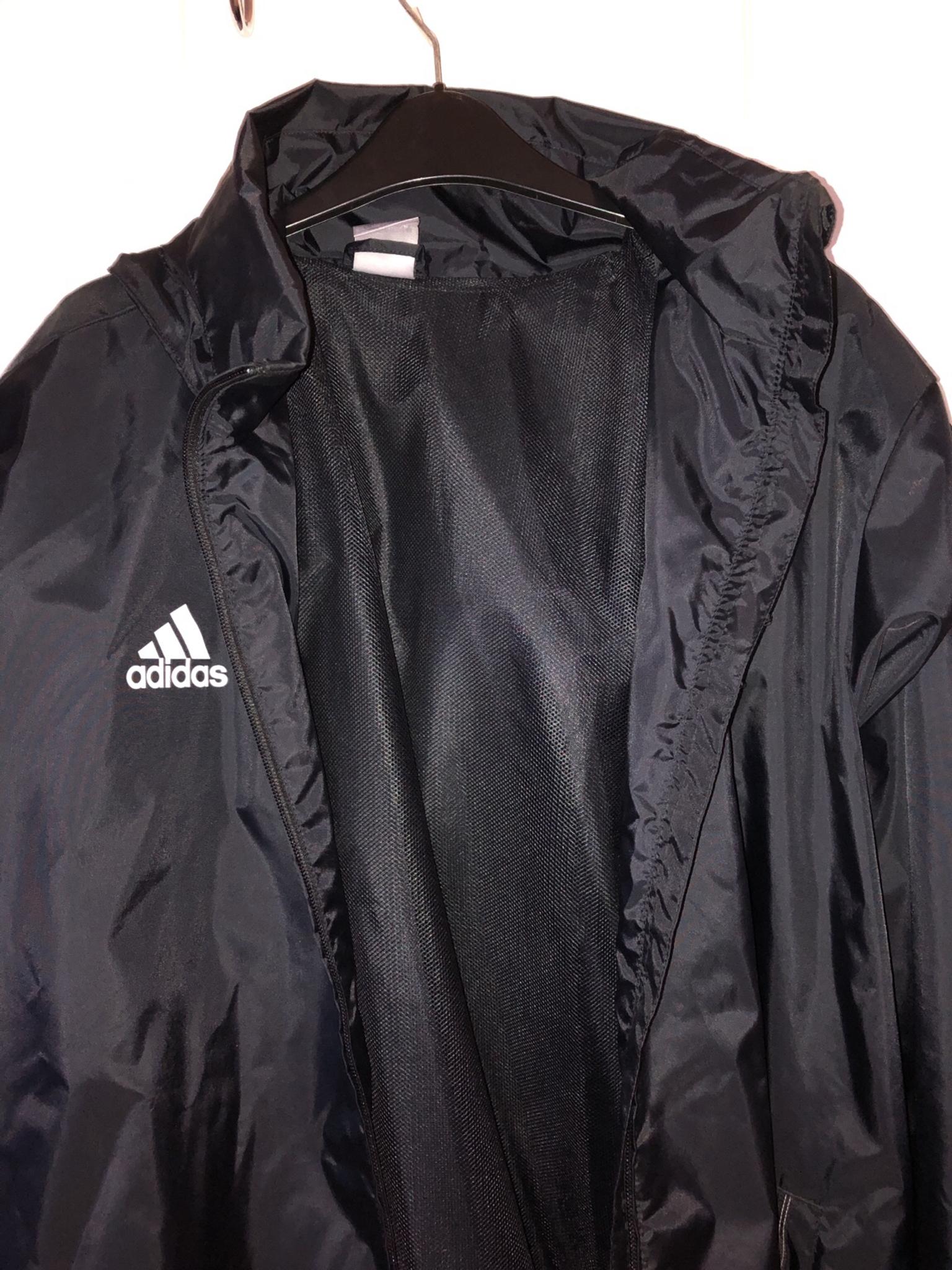black adidas waterproof jacket