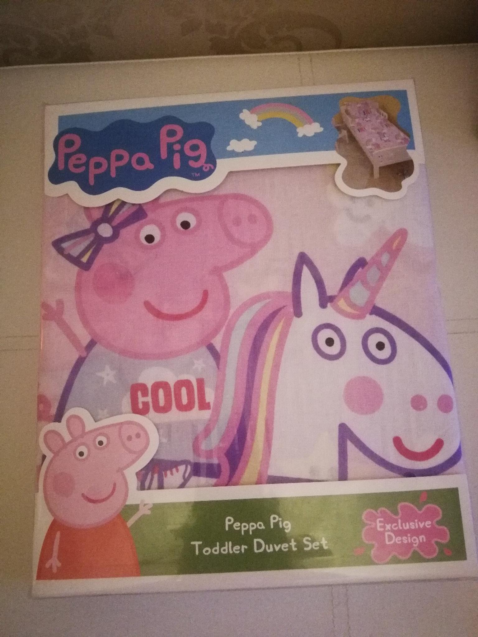 Peppa Pig Toddler Reversable Duvet Set In Ws11 Cannock Chase Fur