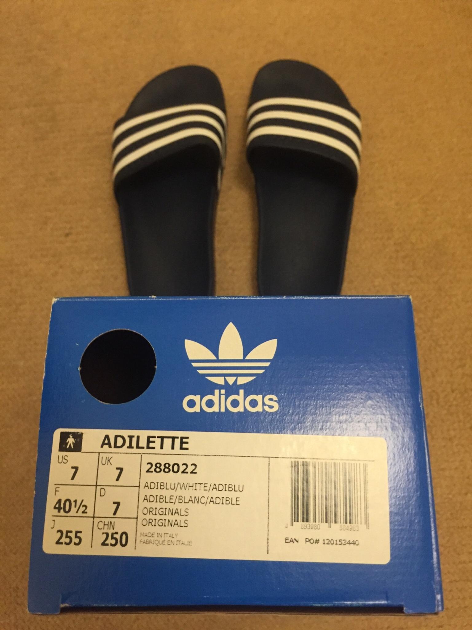 adidas adilette sandals size 7