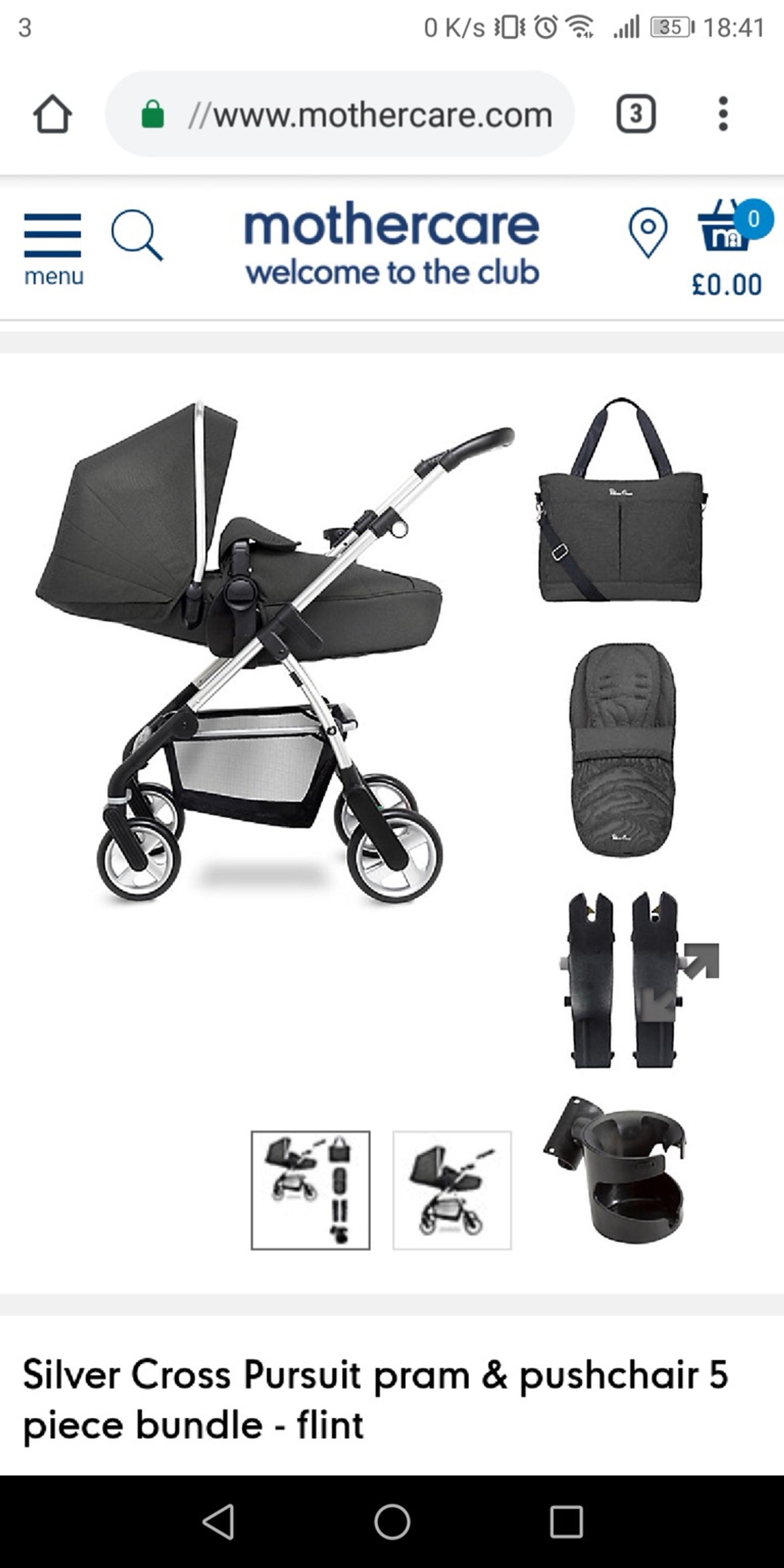 silver cross pursuit pram and pushchair review