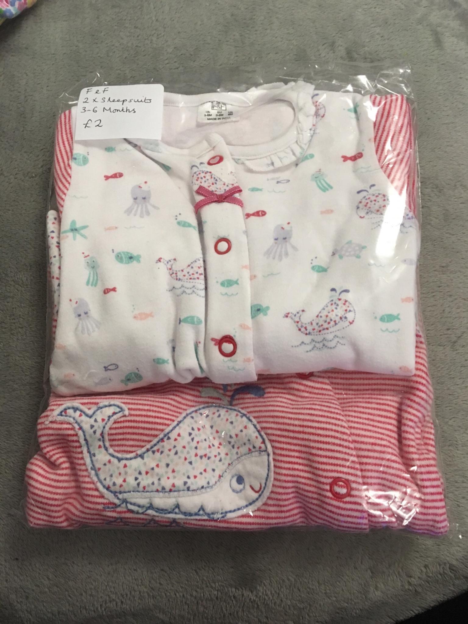 tesco baby girl sleepsuits