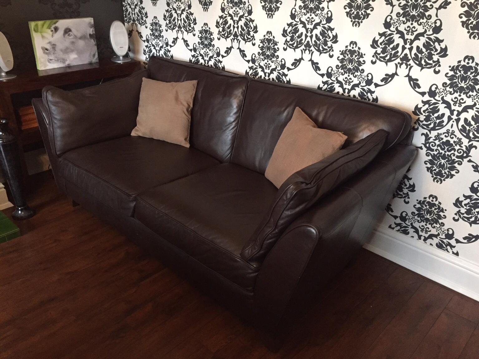 barletta white leather sofa
