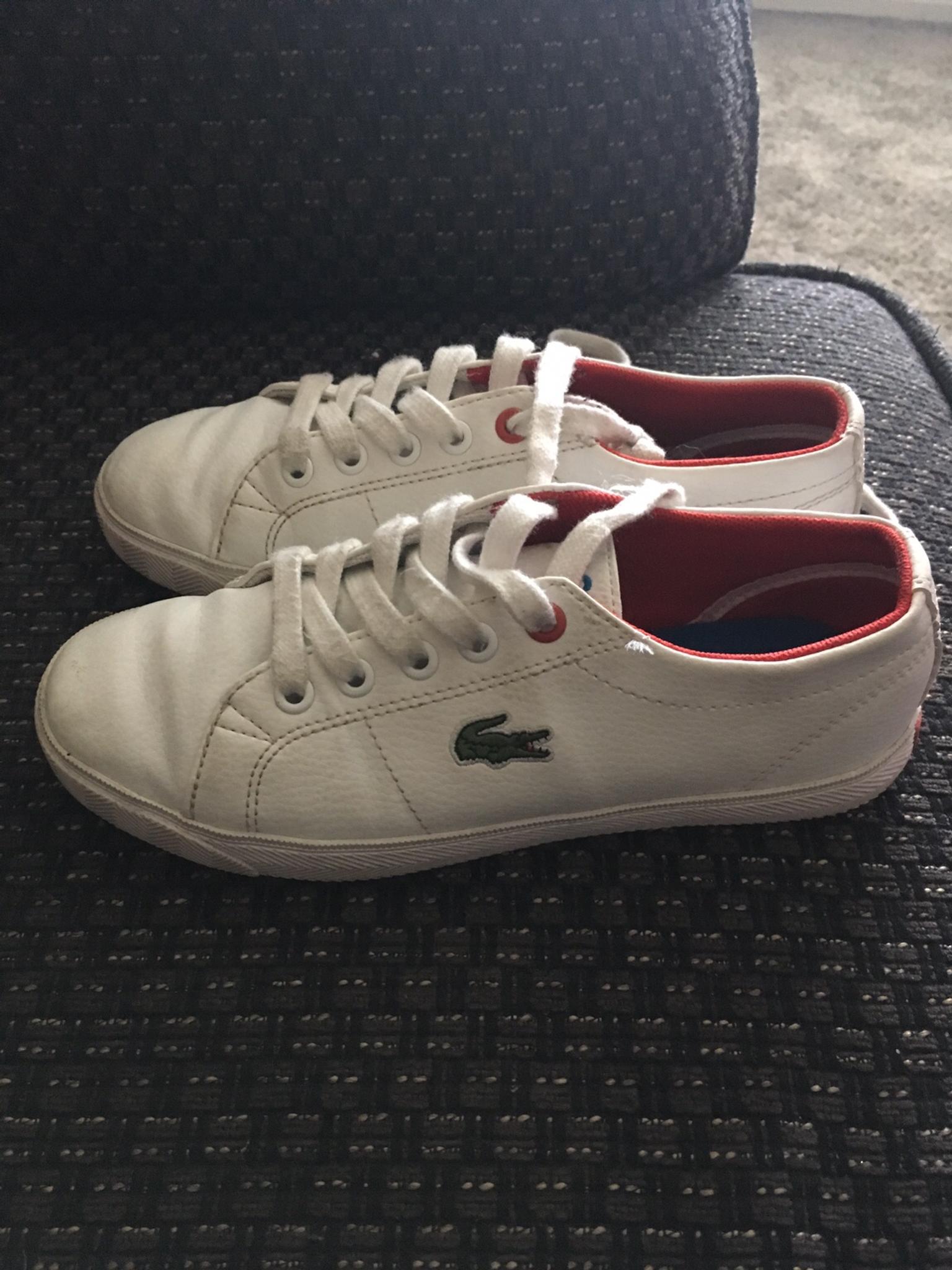 Leather Lacoste trainers size 13 kids 