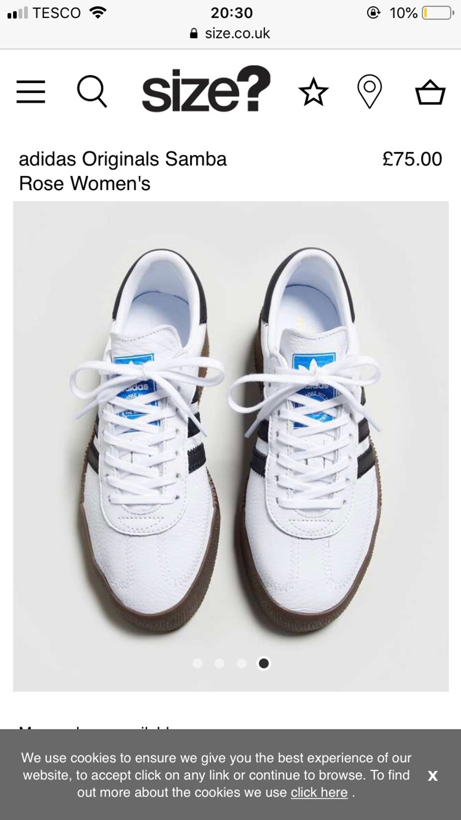 white adidas size 4