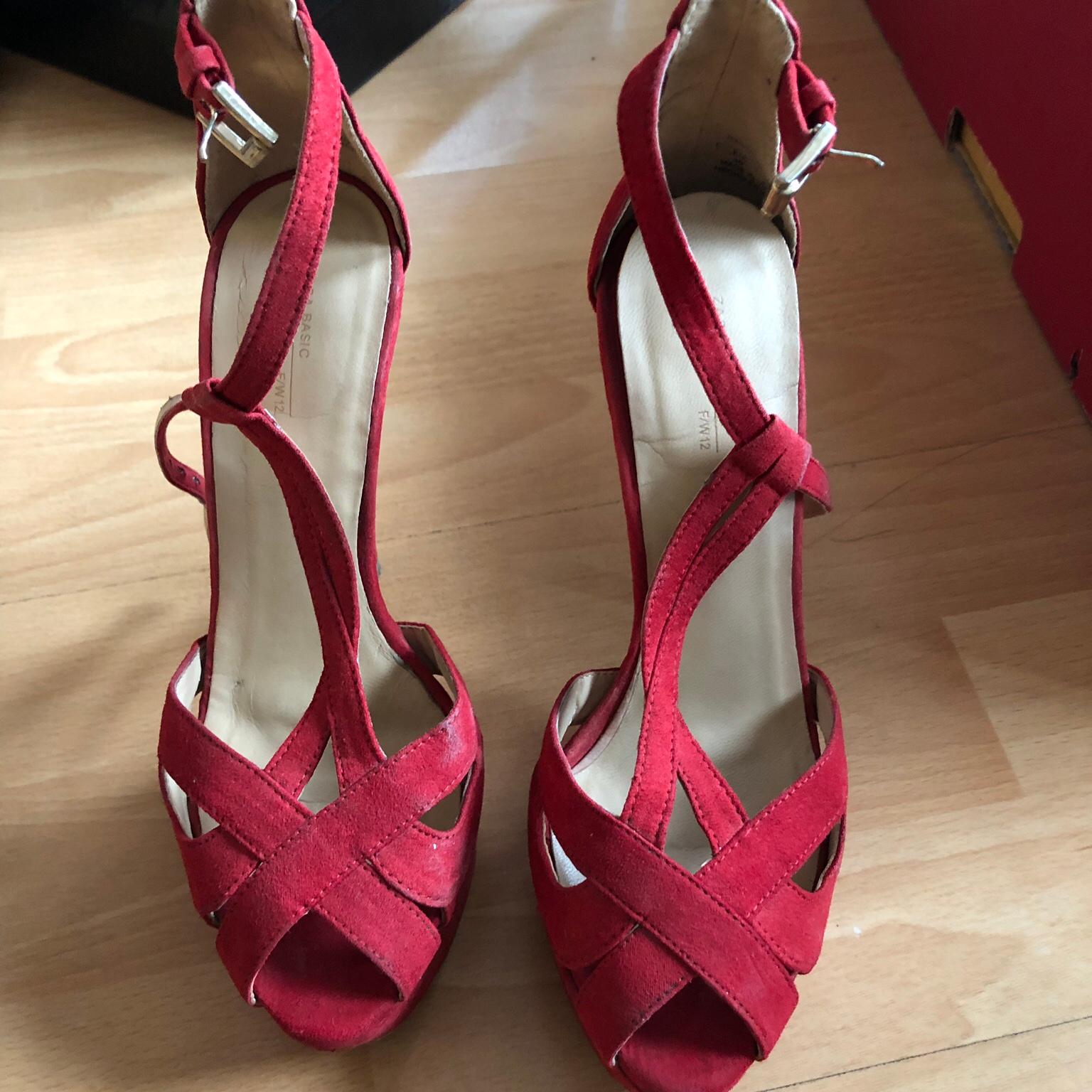 red suede sandals uk
