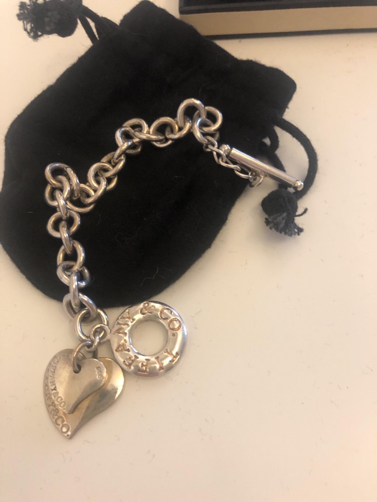 tiffany double heart bracelet