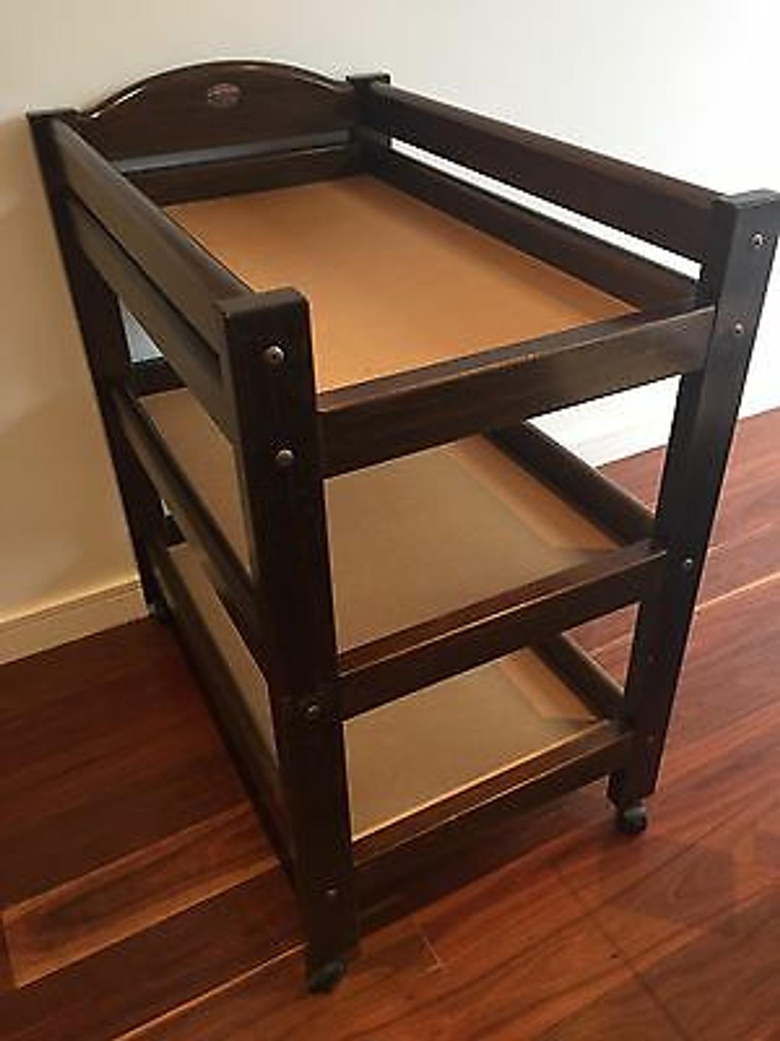 walnut changing table