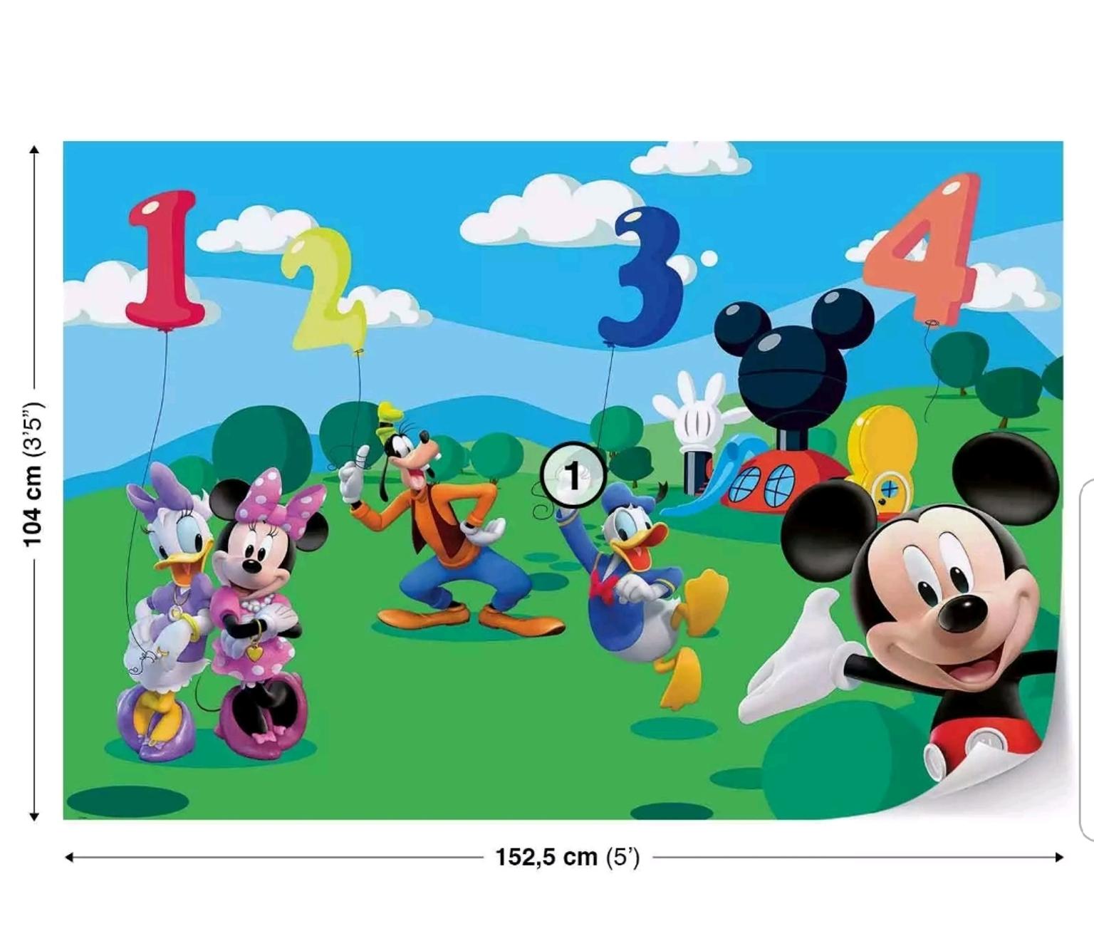 Mickey Mouse Wallpaper Mural in HA4