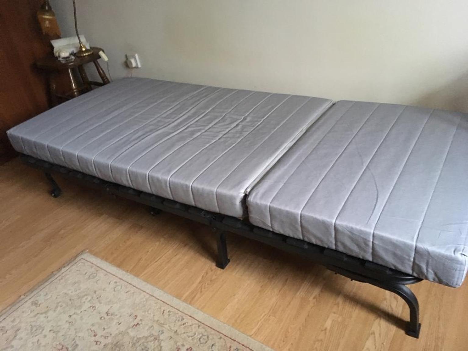 folding bed with mattress - ikea