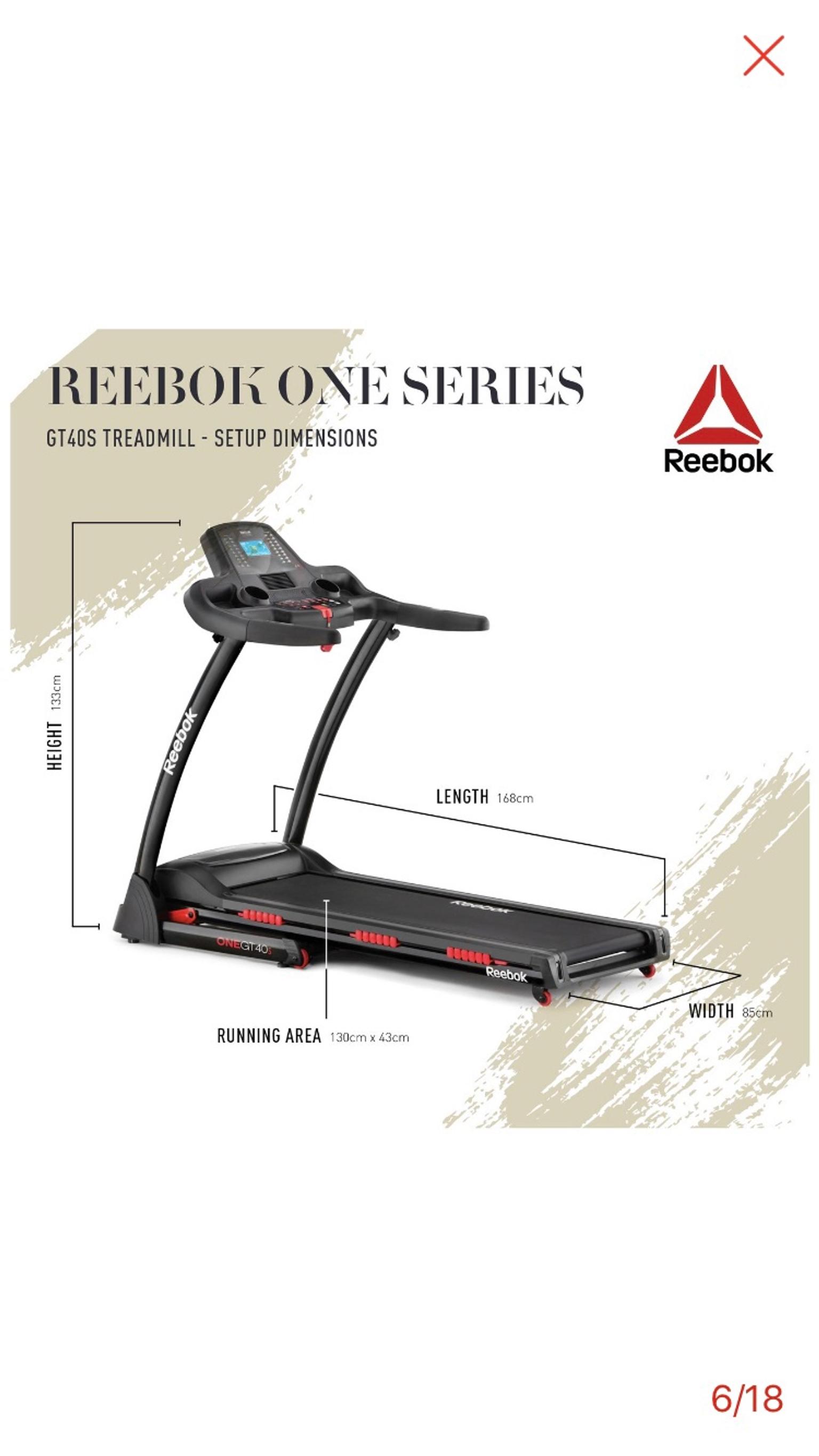 Reebok One GT40S Treadmill in L13 