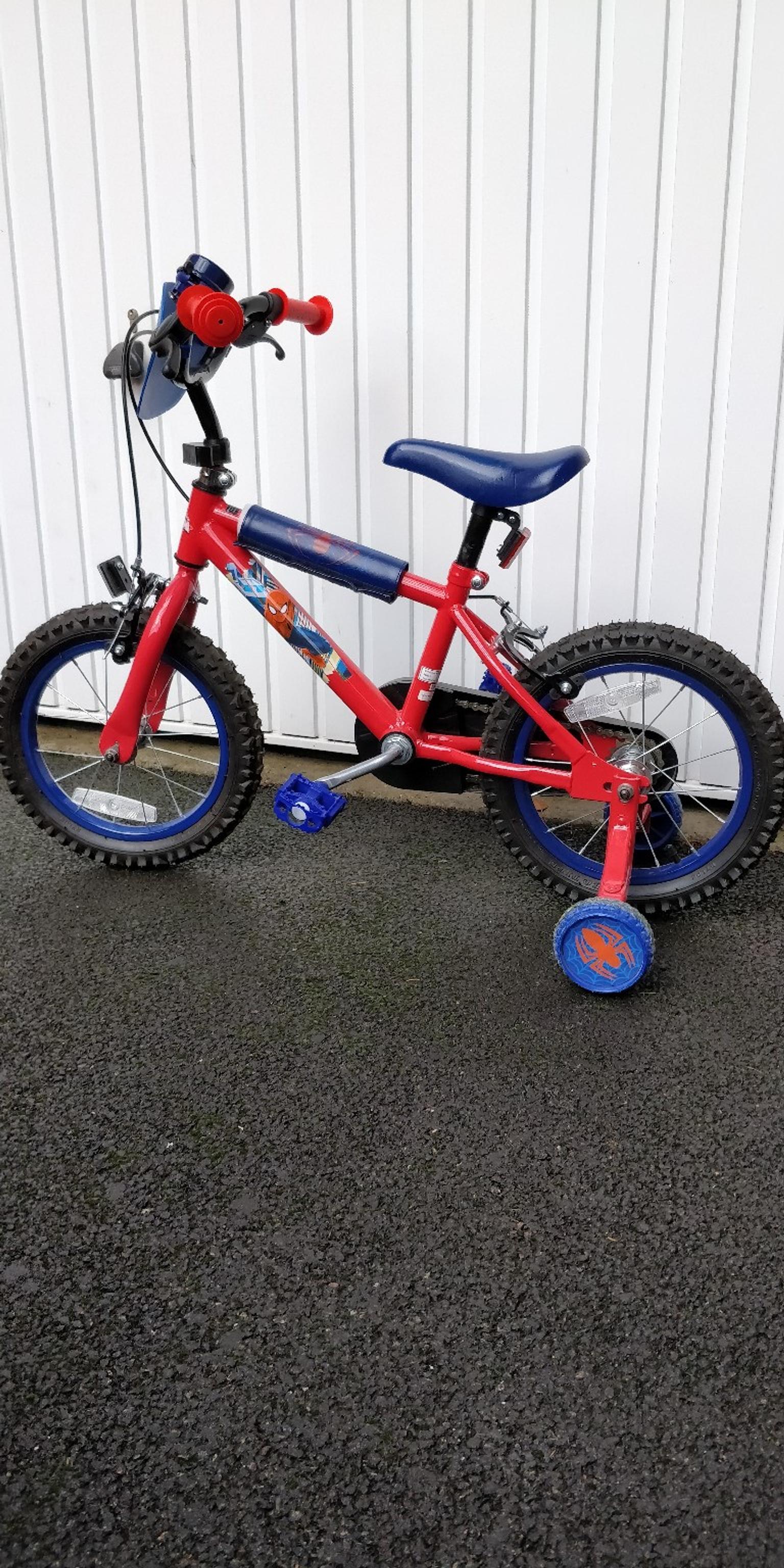 halfords spiderman bike