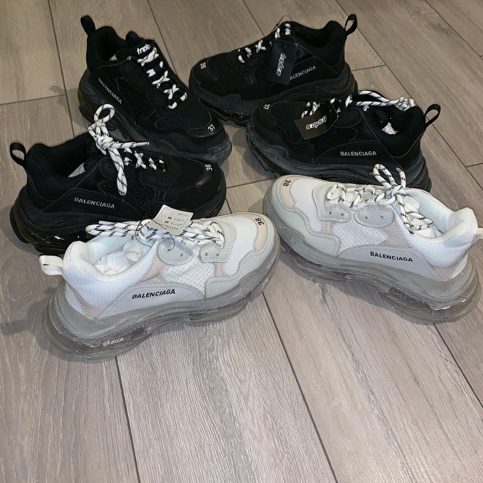 For sale new Balenciaga Triple S Trainers Jaune Fluo Yeezy