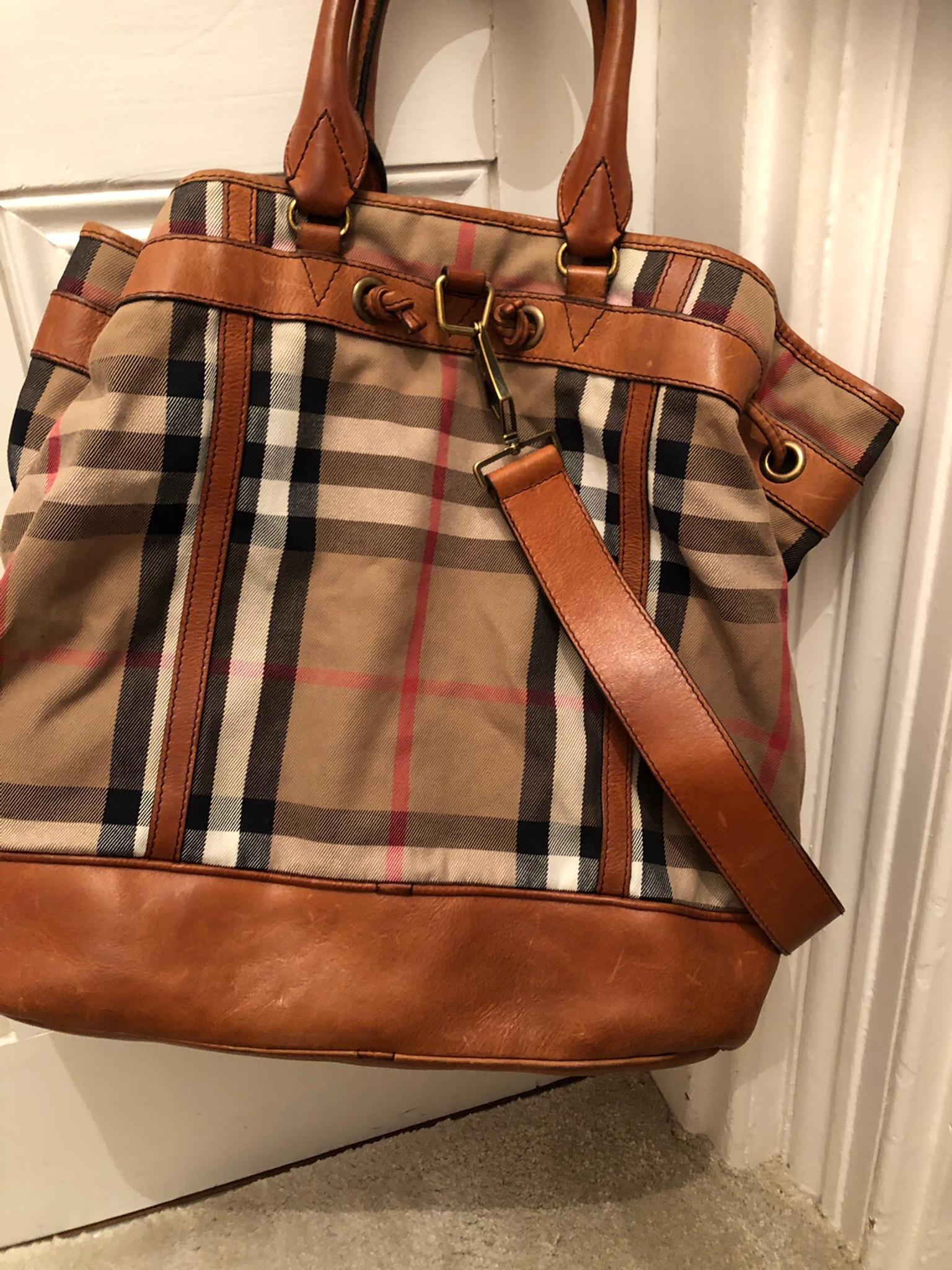 used burberry tote