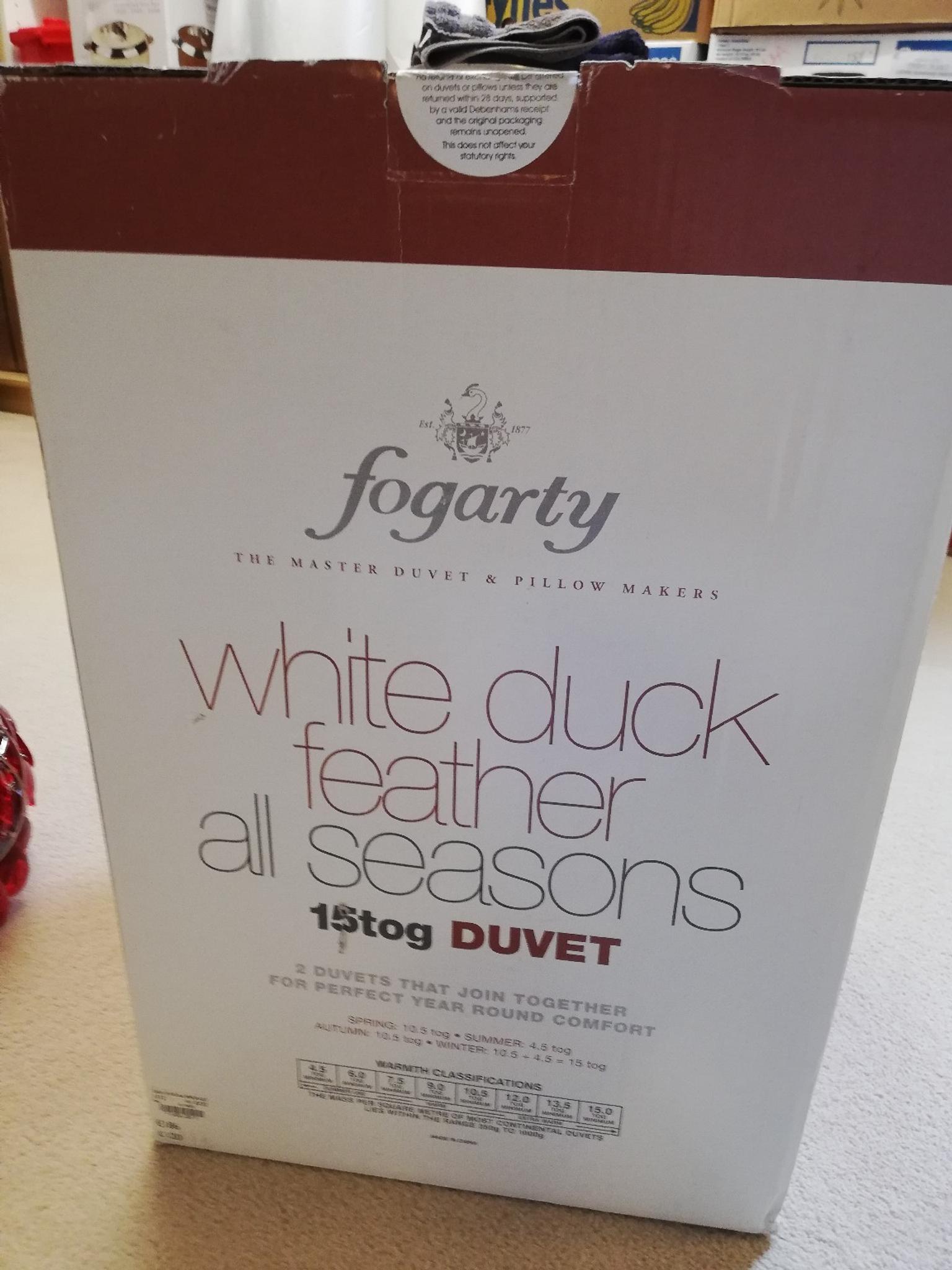 Brand New Fogarty 15 Tog King Size Duvet In Kirklees Fur 50 00