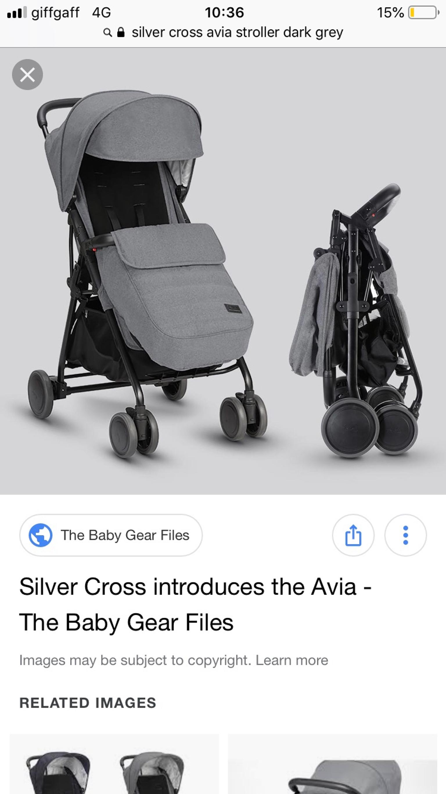 silver cross stroller avia
