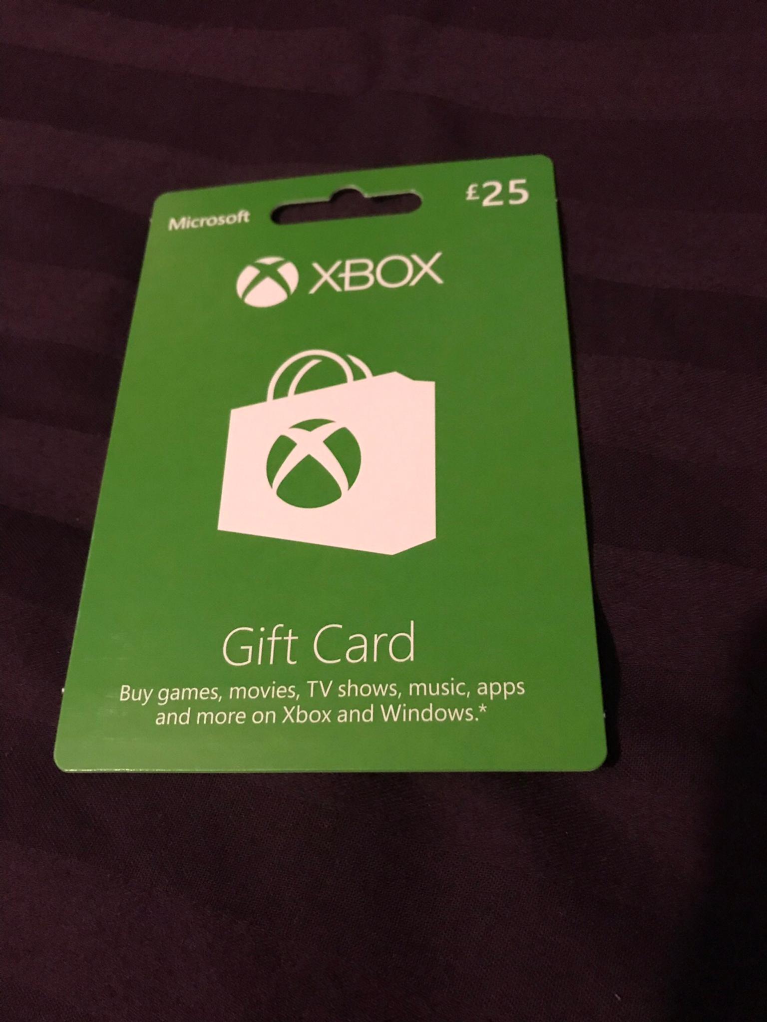 Xbox gift card 25 pound in SE20 London for £15.00 for sale