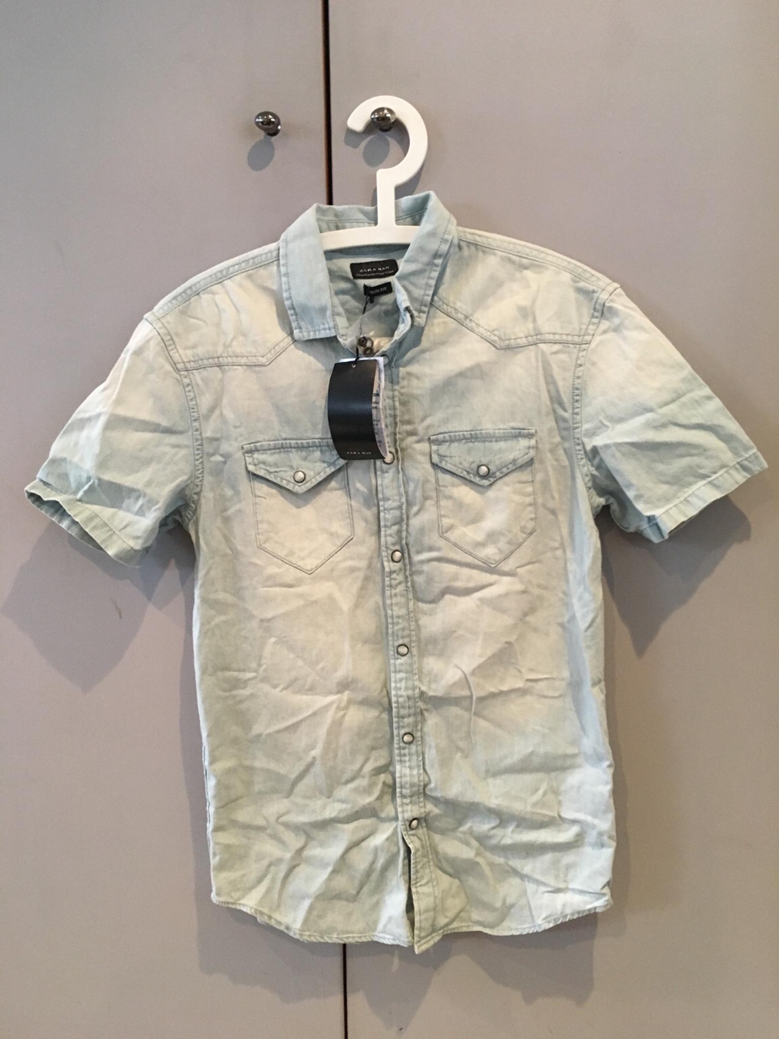 Zara Mens New with Tags Denim Shirt in 