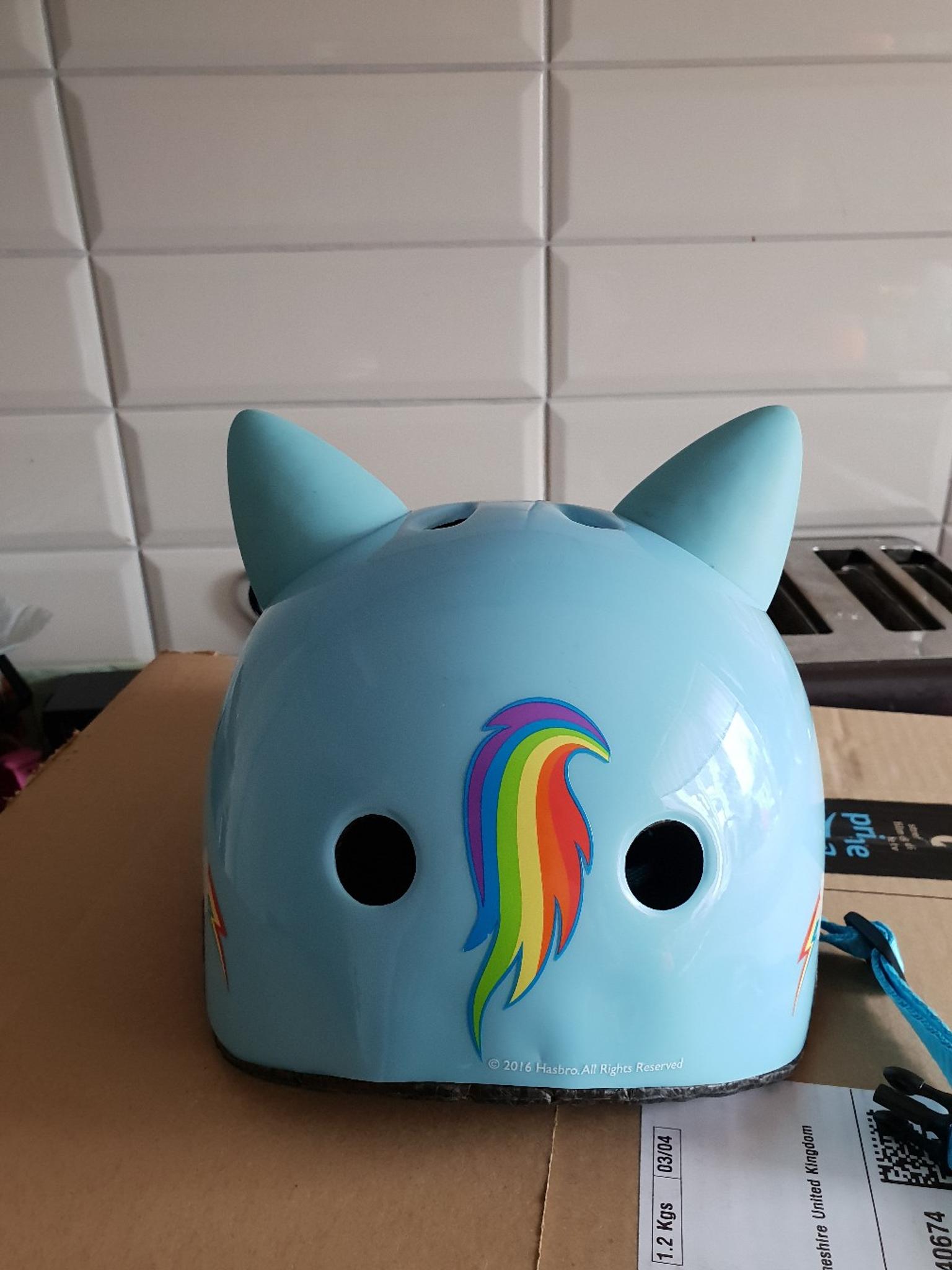 rainbow dash bike helmet