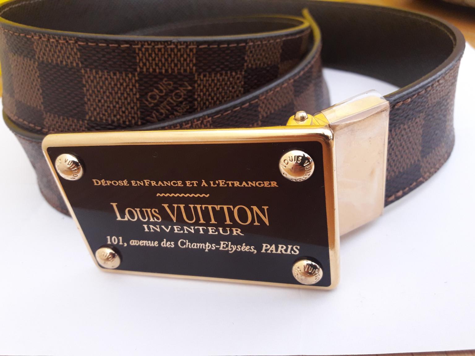 Louis Vuitton Mens Belt Inventeur Size 90/36 in EC2V Temple for £340.00 for sale | Shpock