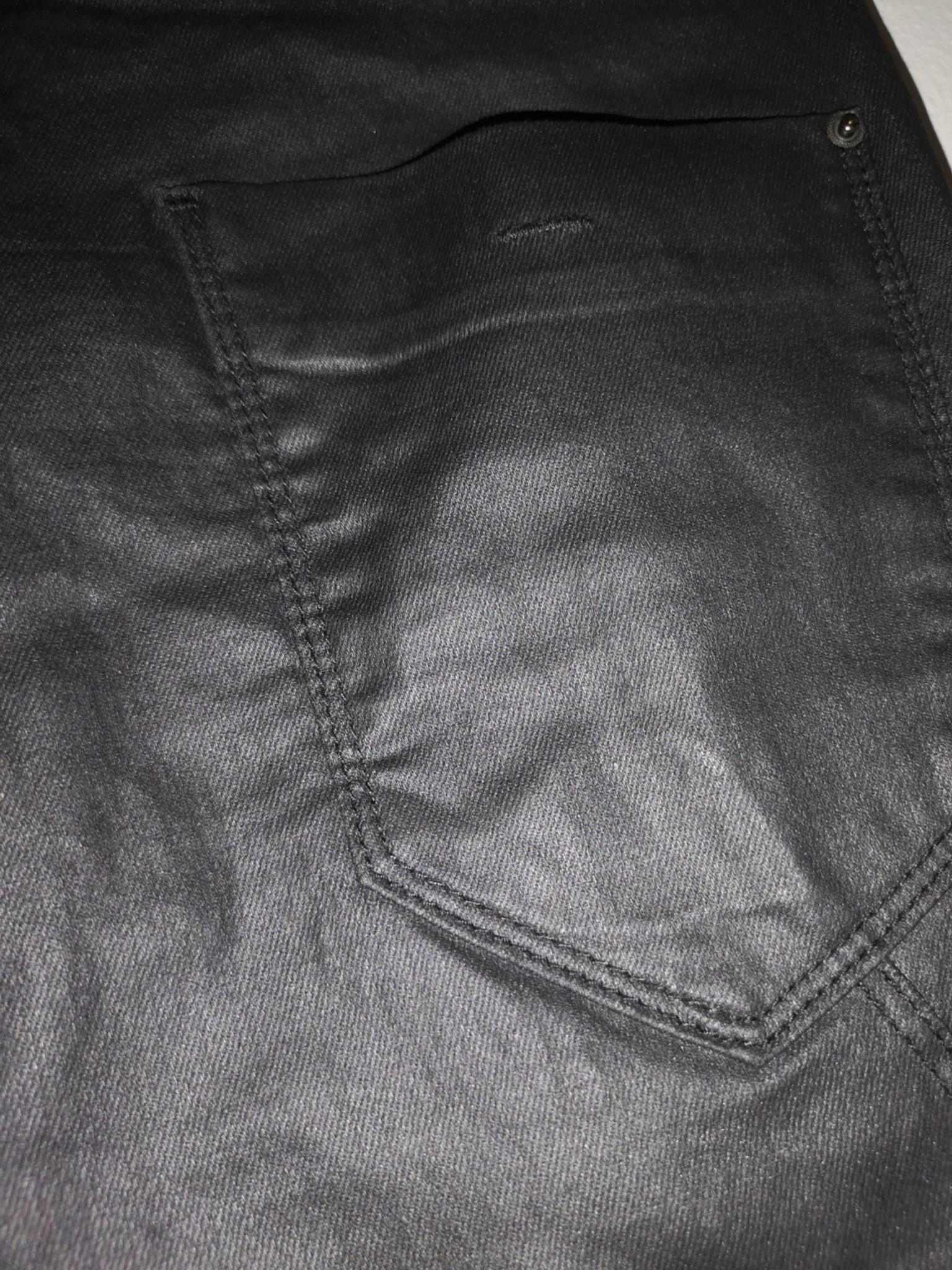 leather look jeans zara