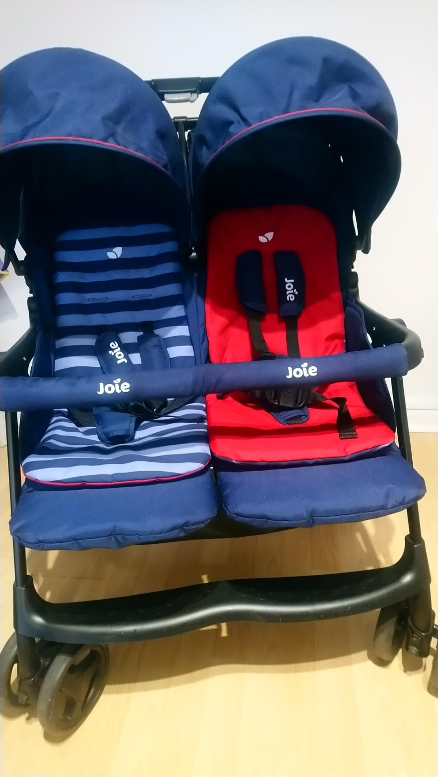 joie aire twin nautical navy