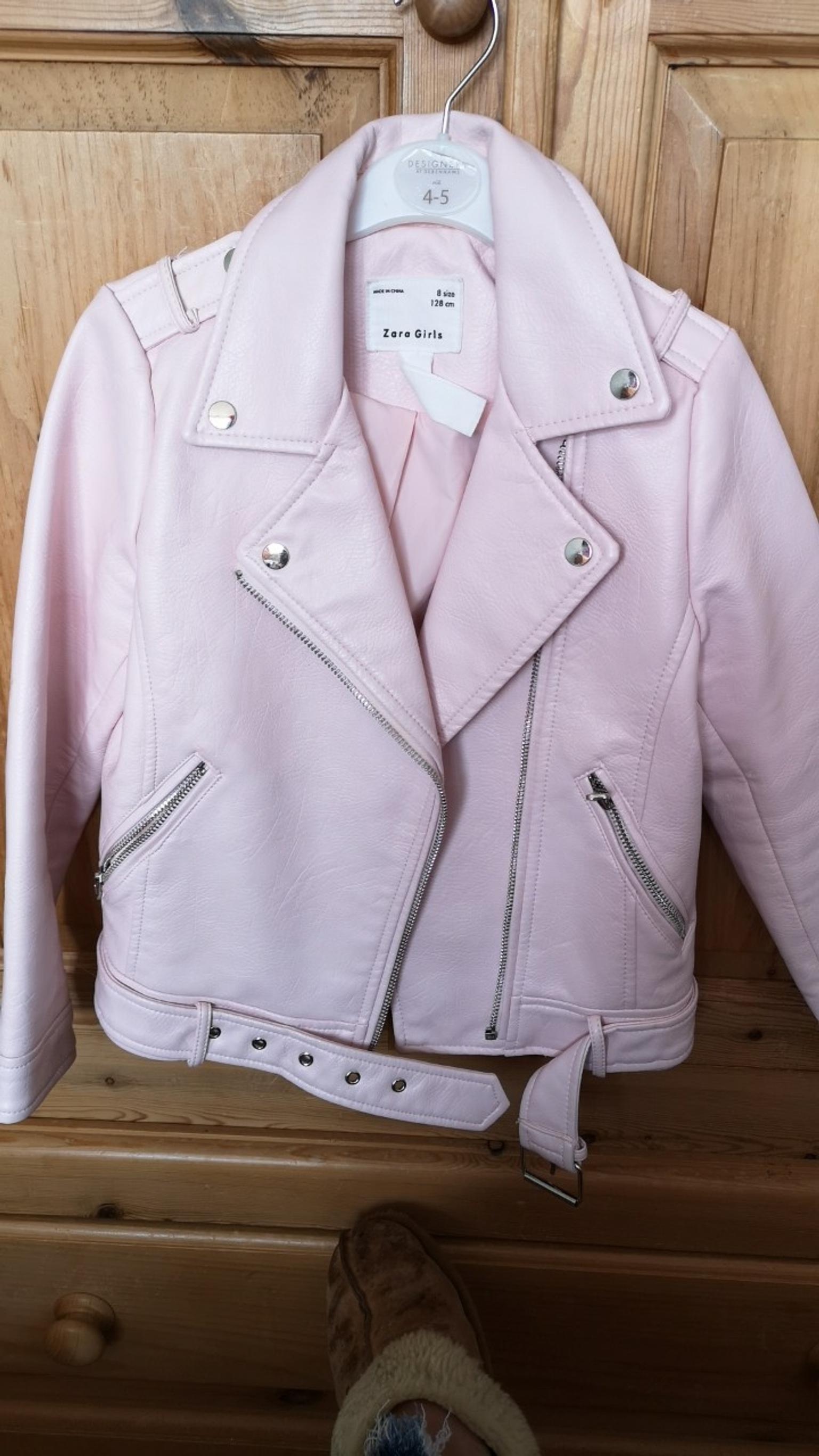 baby pink jacket zara