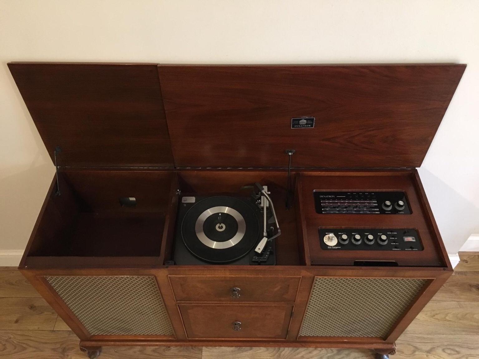 Vintage Dynatron Record Player Cabinet 1962 In Rh1 Banstead Fur