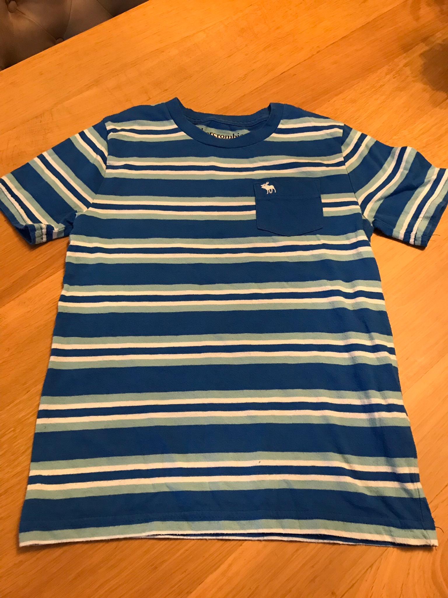 abercrombie and fitch striped t shirt