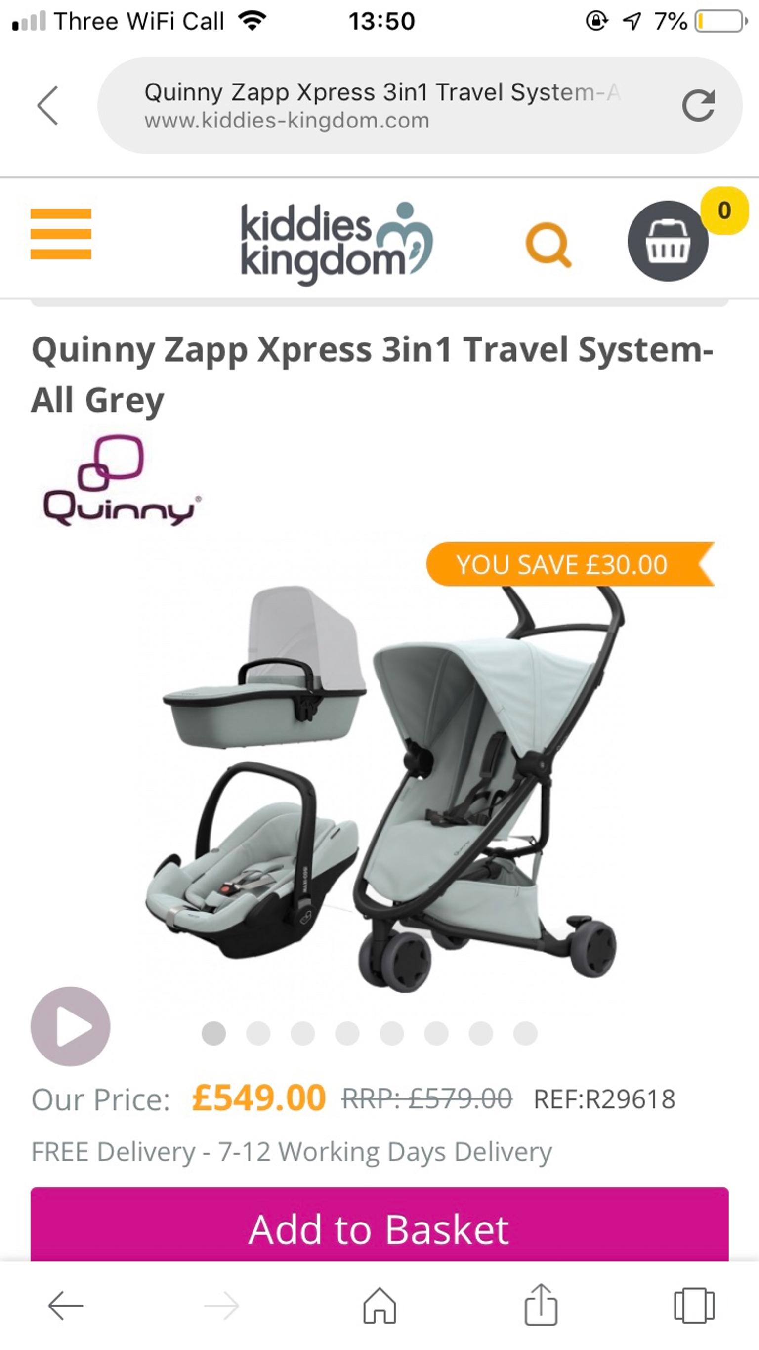 quinny zapp travel system