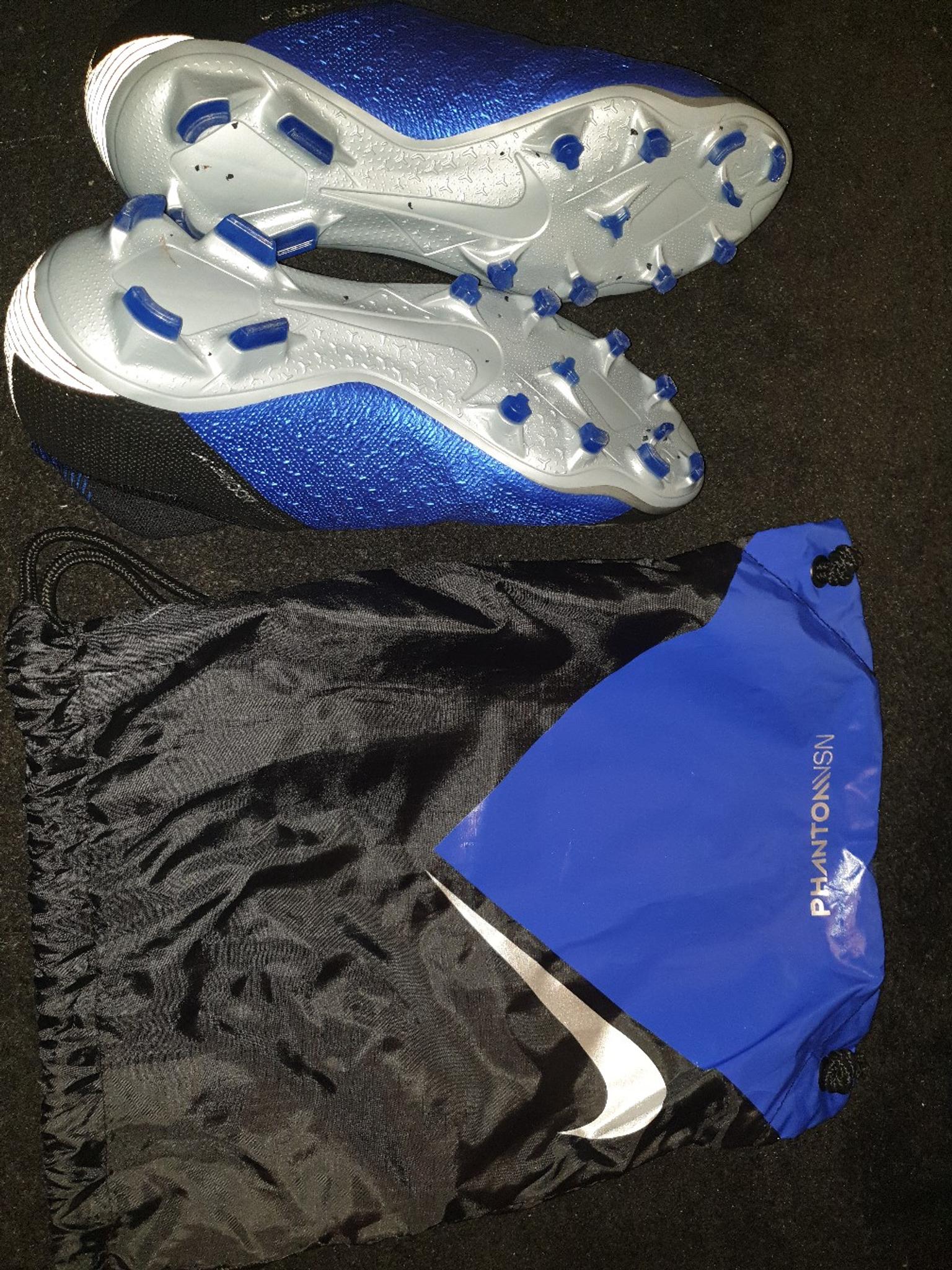 Nike Hypervenom Phantom III DF FG Bleu/ Blanc/ Bleu Chlore