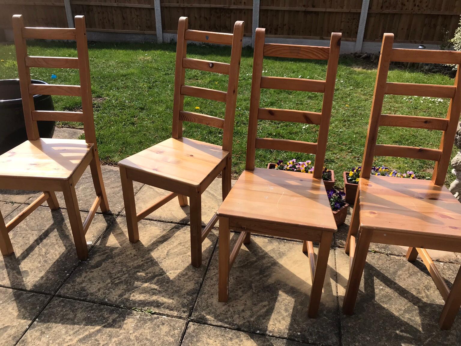 Large Pine Dining Table And 4 Chairs Markor In Ng9 Broxtowe For 60 00 For Sale Shpock