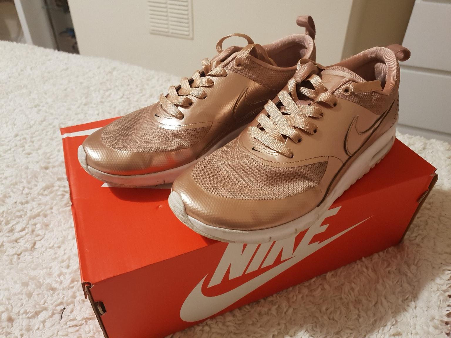 nike air max rose gold trainers