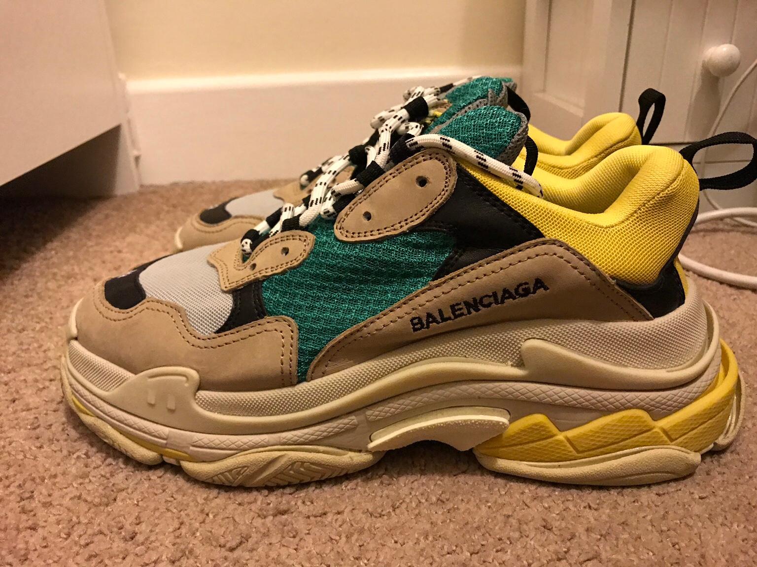 UNBOXiNG BALENCiAGA TRiPLE S TRAiNER YELLOW