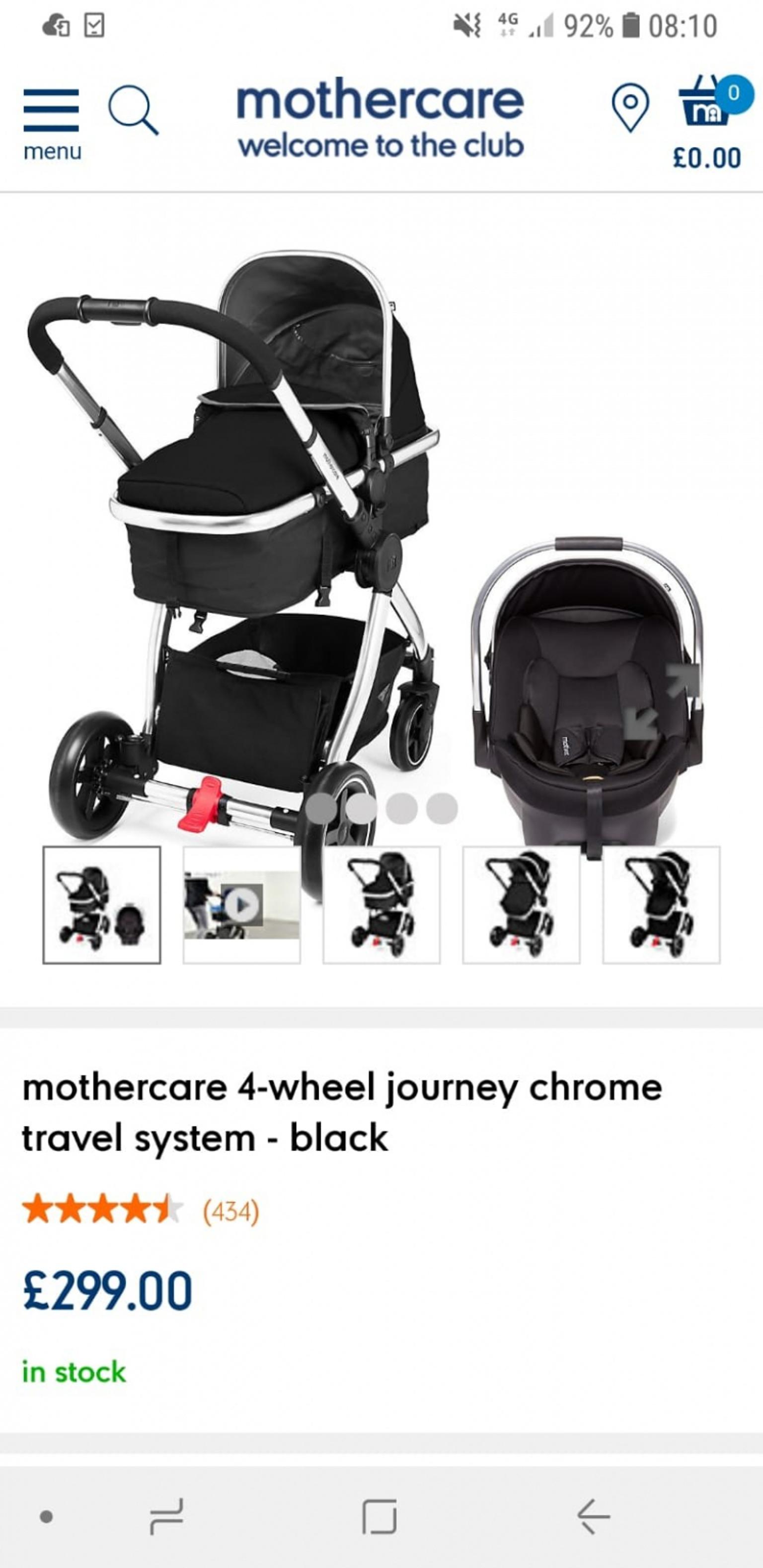 mothercare journey pram liner