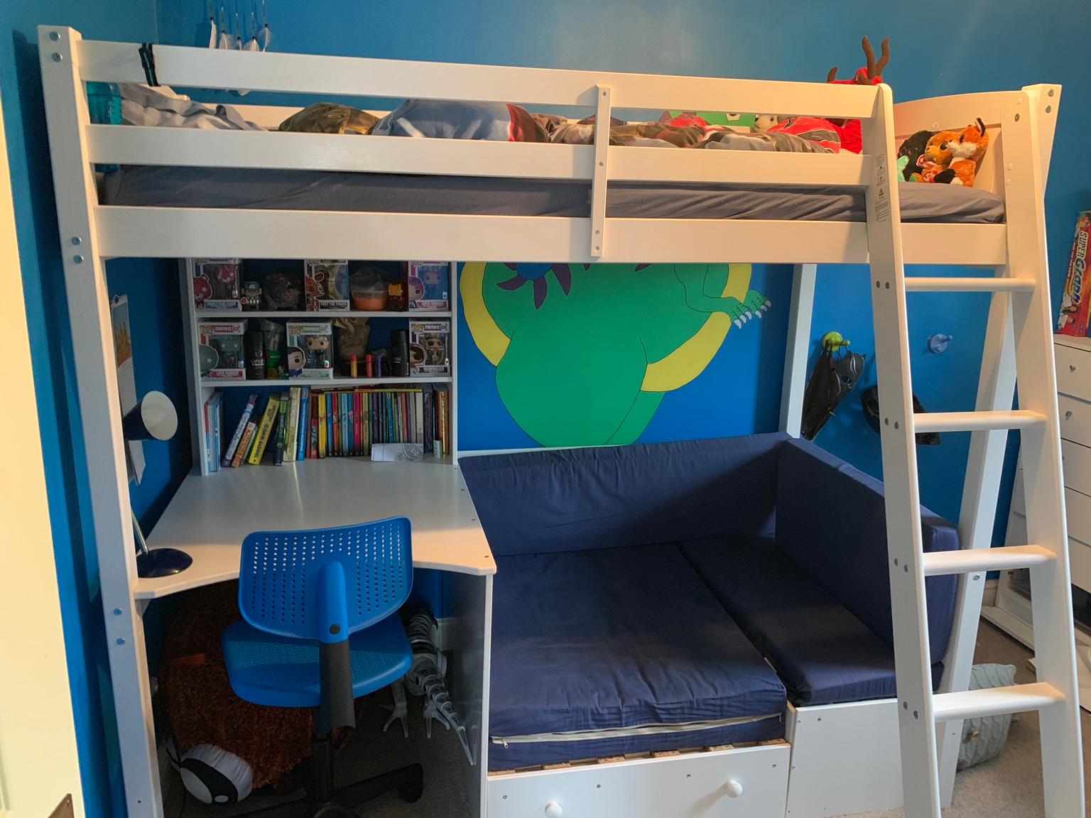bunk bed with desk argos