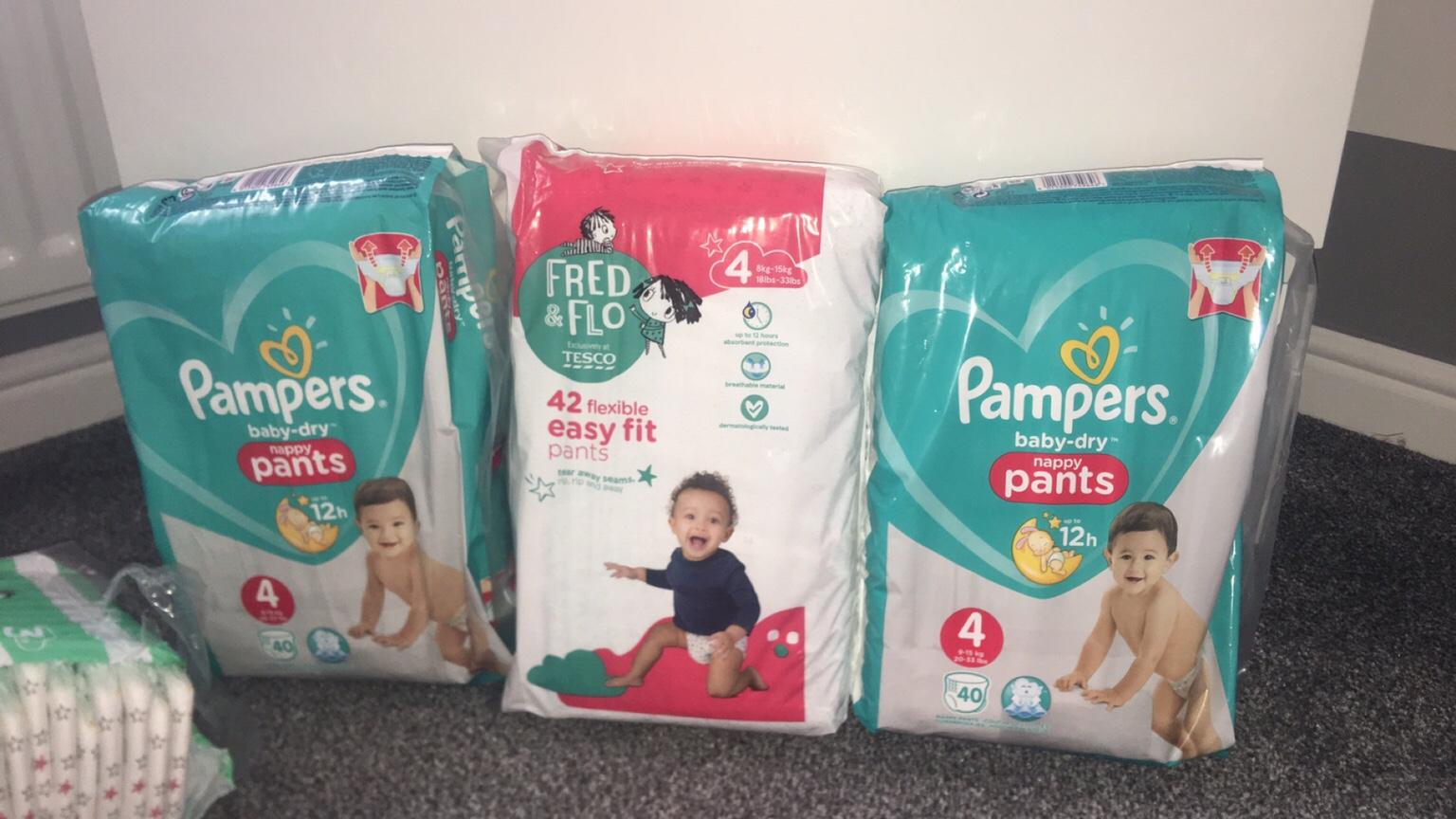 tesco pampers nappy pants size 4
