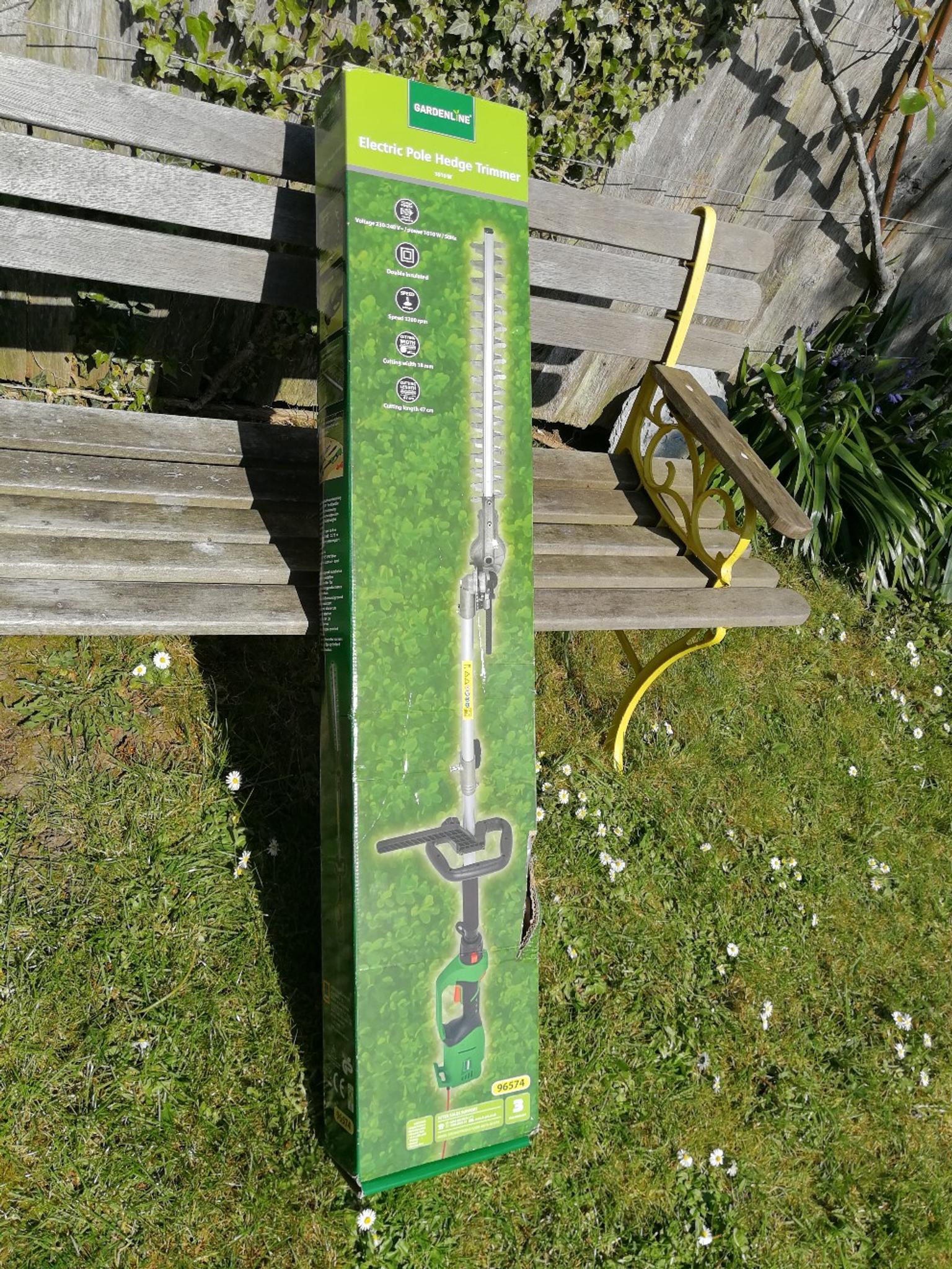gardenline electric pole hedge trimmer