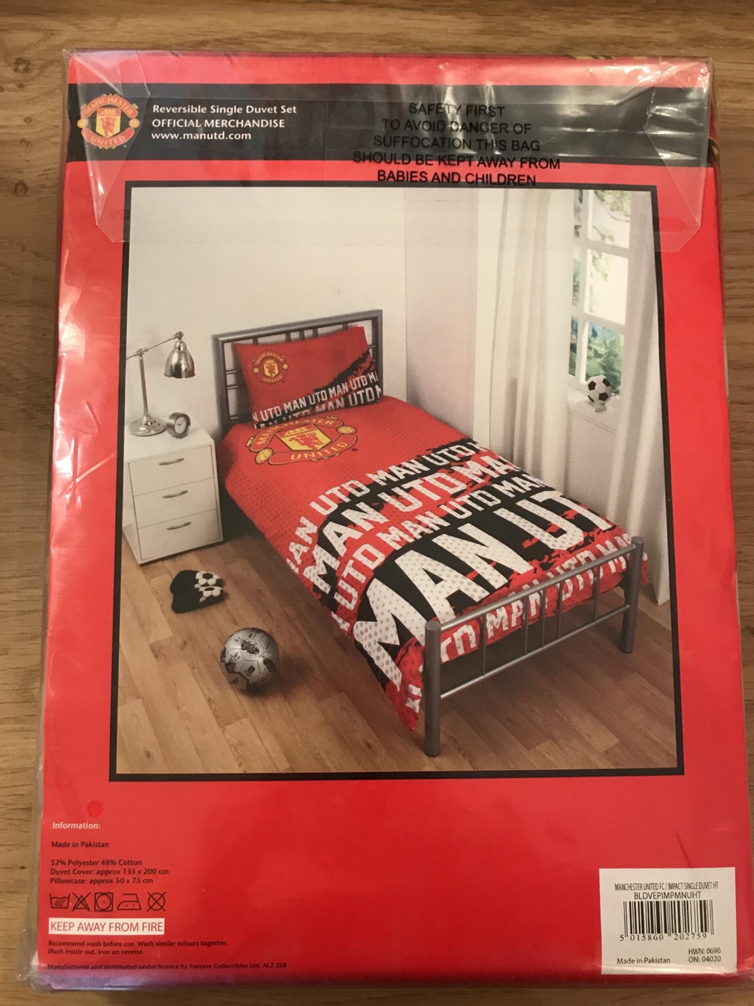Manchester United Single Duvet Cover New In M46 Wigan For 20 00