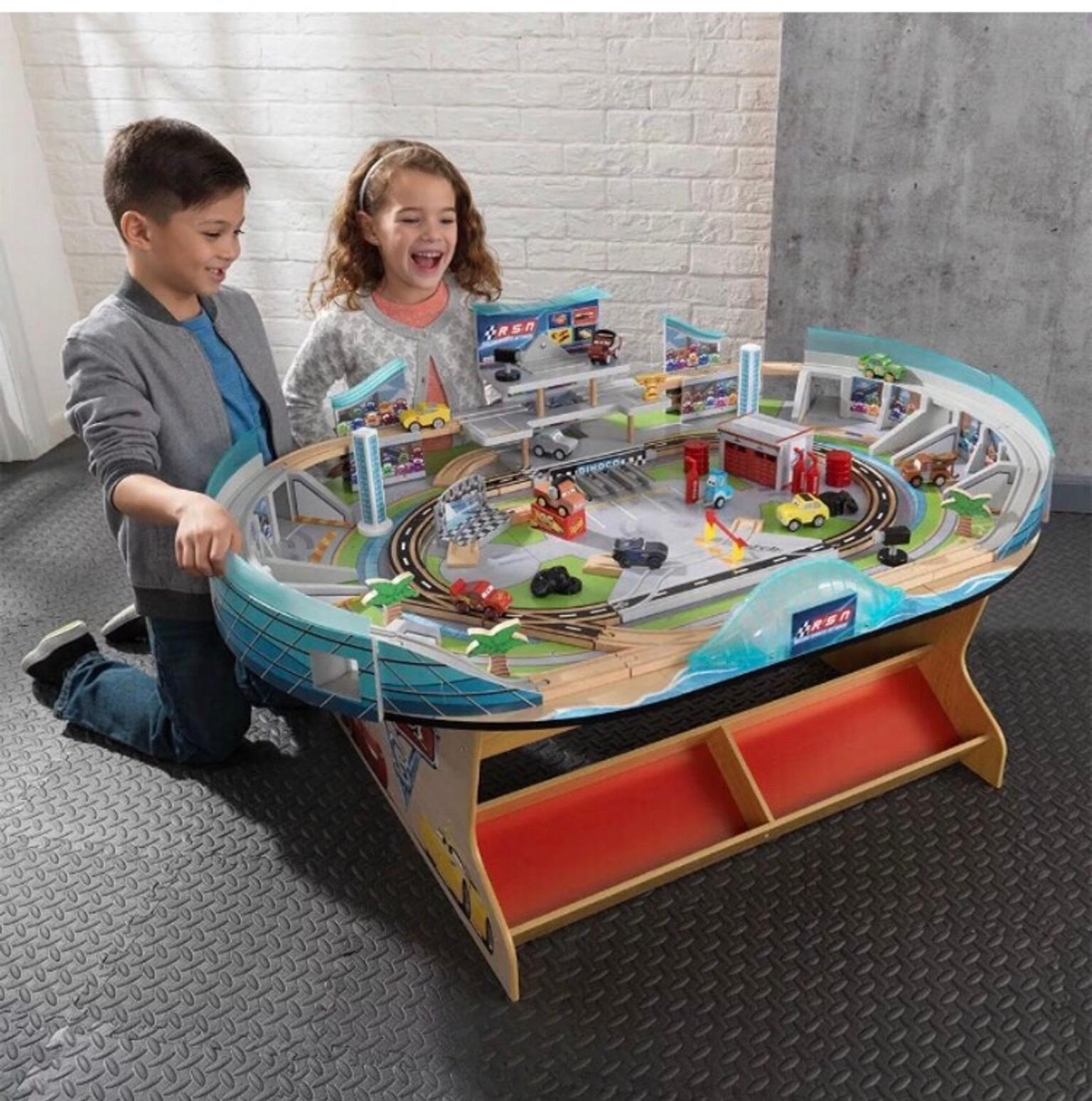 Cars 3 Wooden Table, Wooden Car Track Table