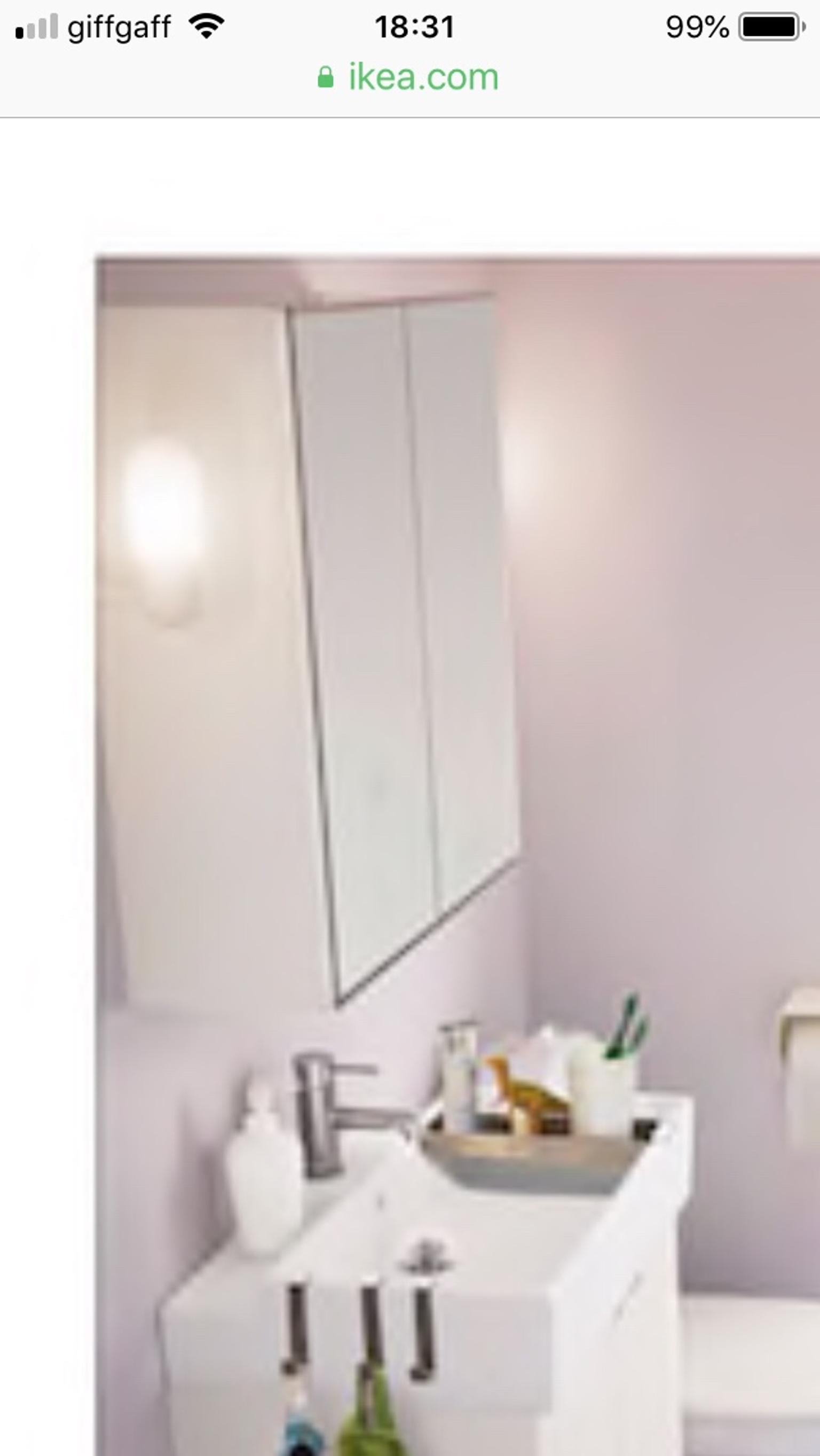 Ikea Lillangen 2 Mirror Door Bathroom Cabinet In B13 Birmingham