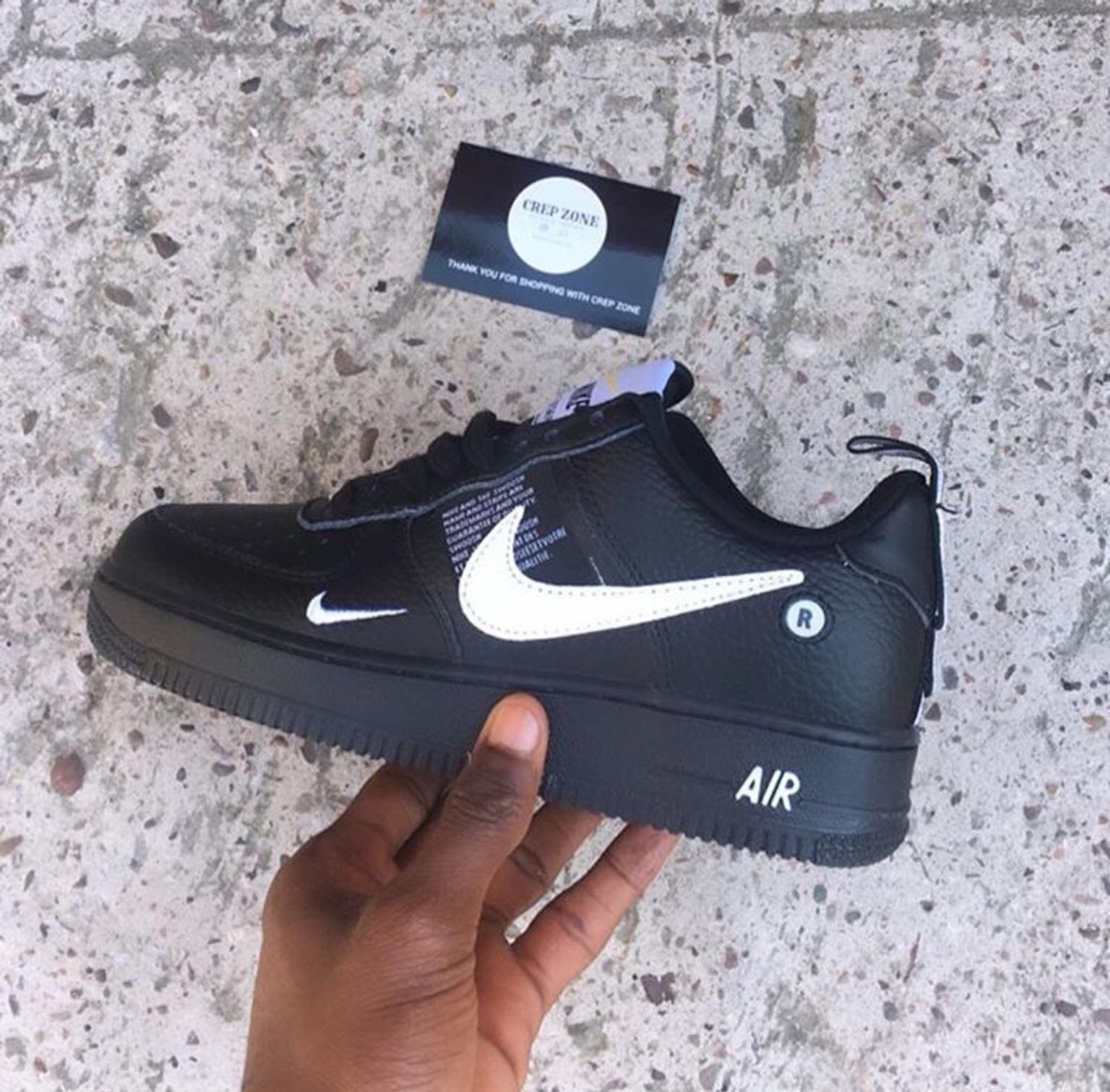 air force 1 size 4 black