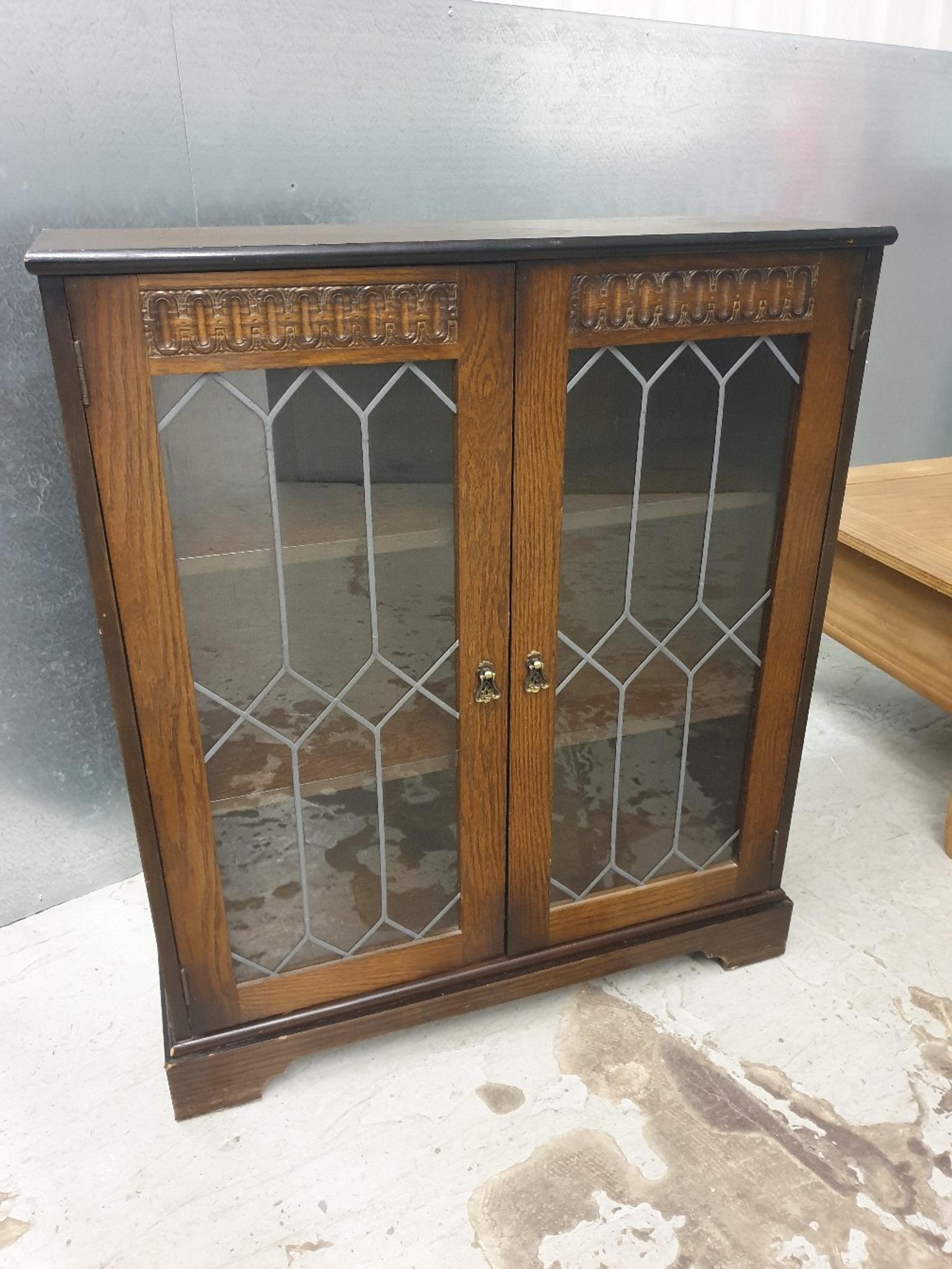 Vintage Lead Glass Door Display Cabinet In Dy8 Dudley For 35 00