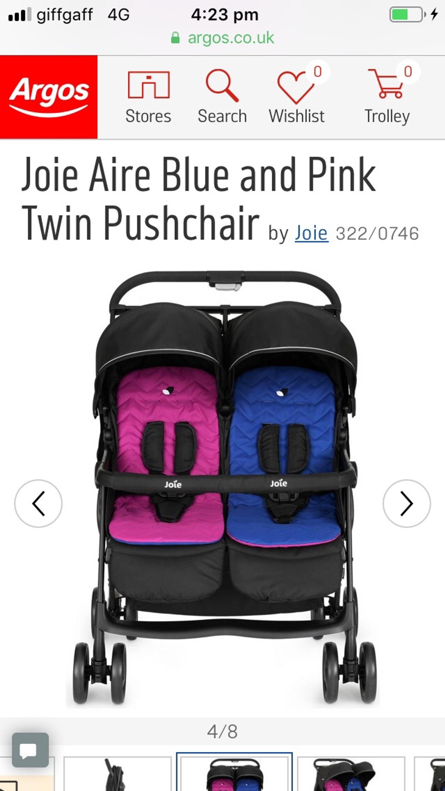 joie double pushchair