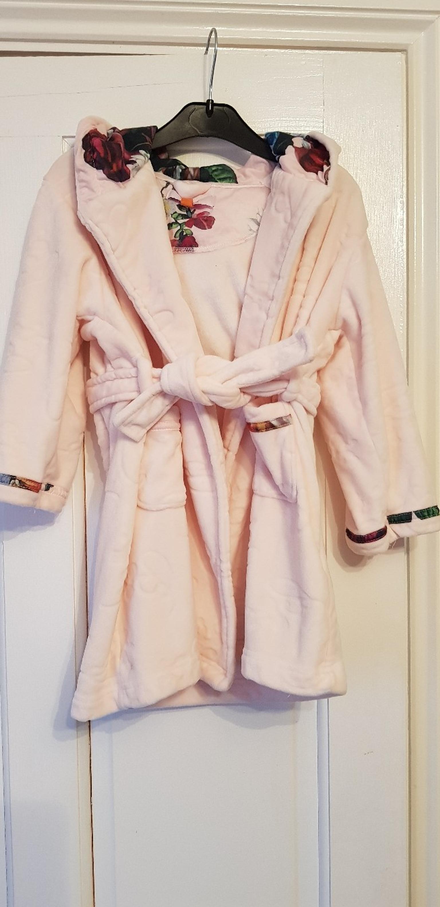 Pink Ted Baker Girls Dressing Gown in 