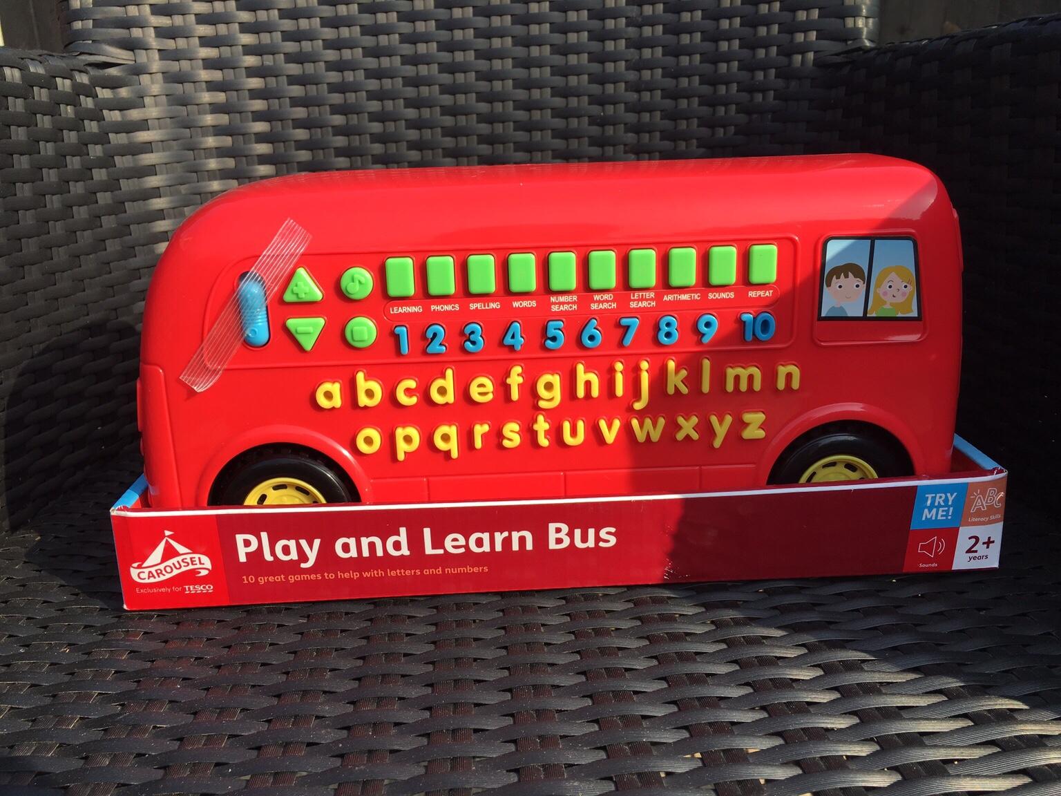vtech alphabet learning bus sainsburys