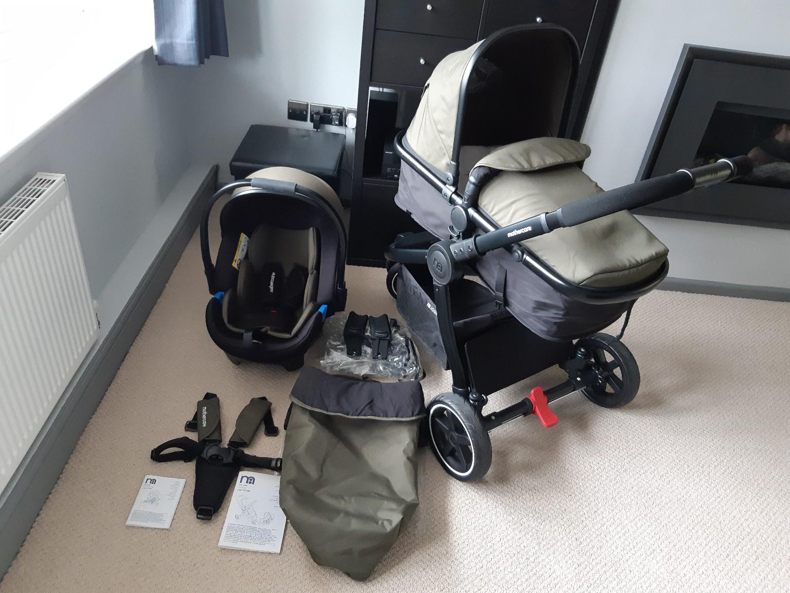 mothercare journey 3 wheel travel system