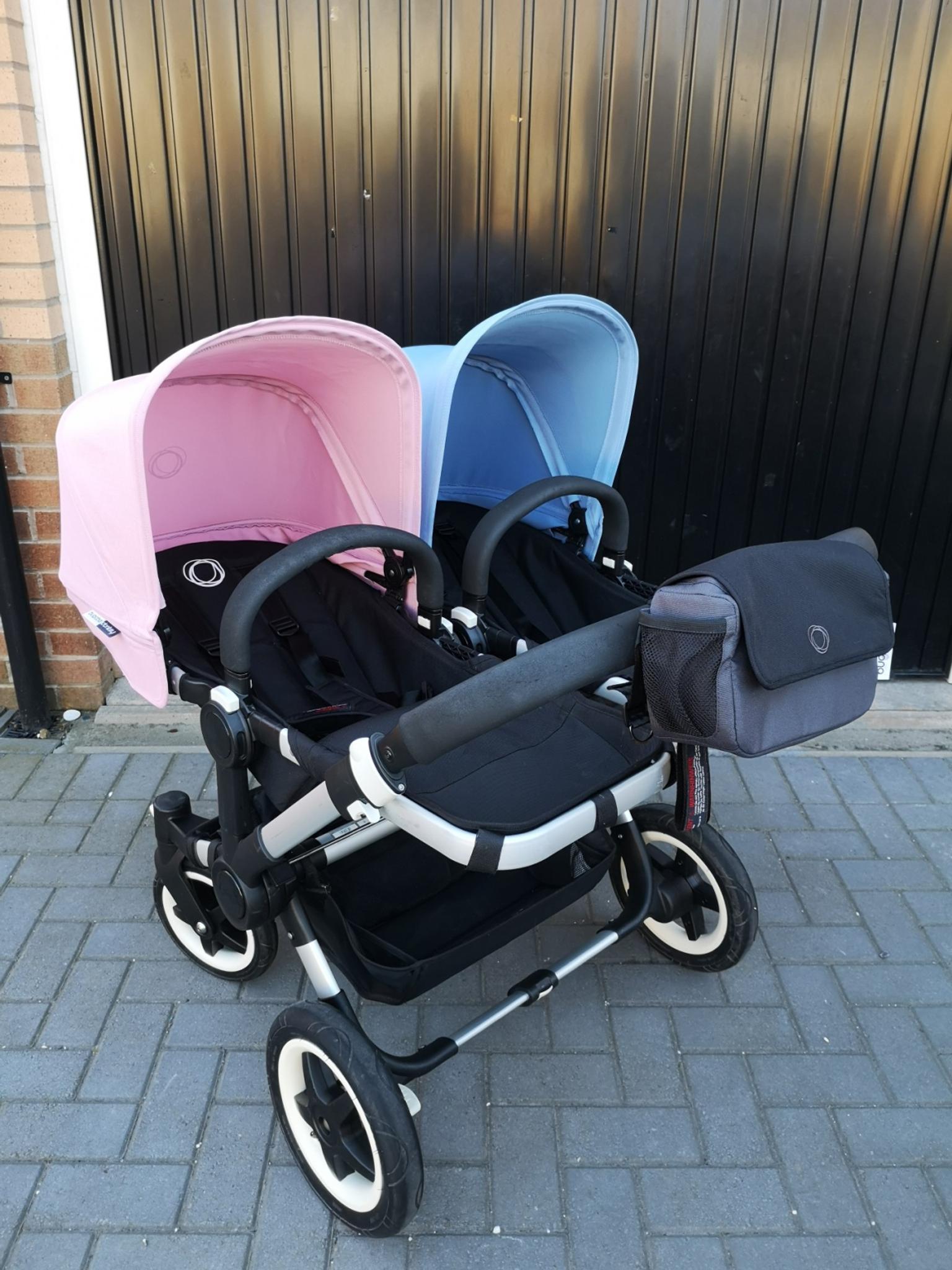 bugaboo donkey pink and blue