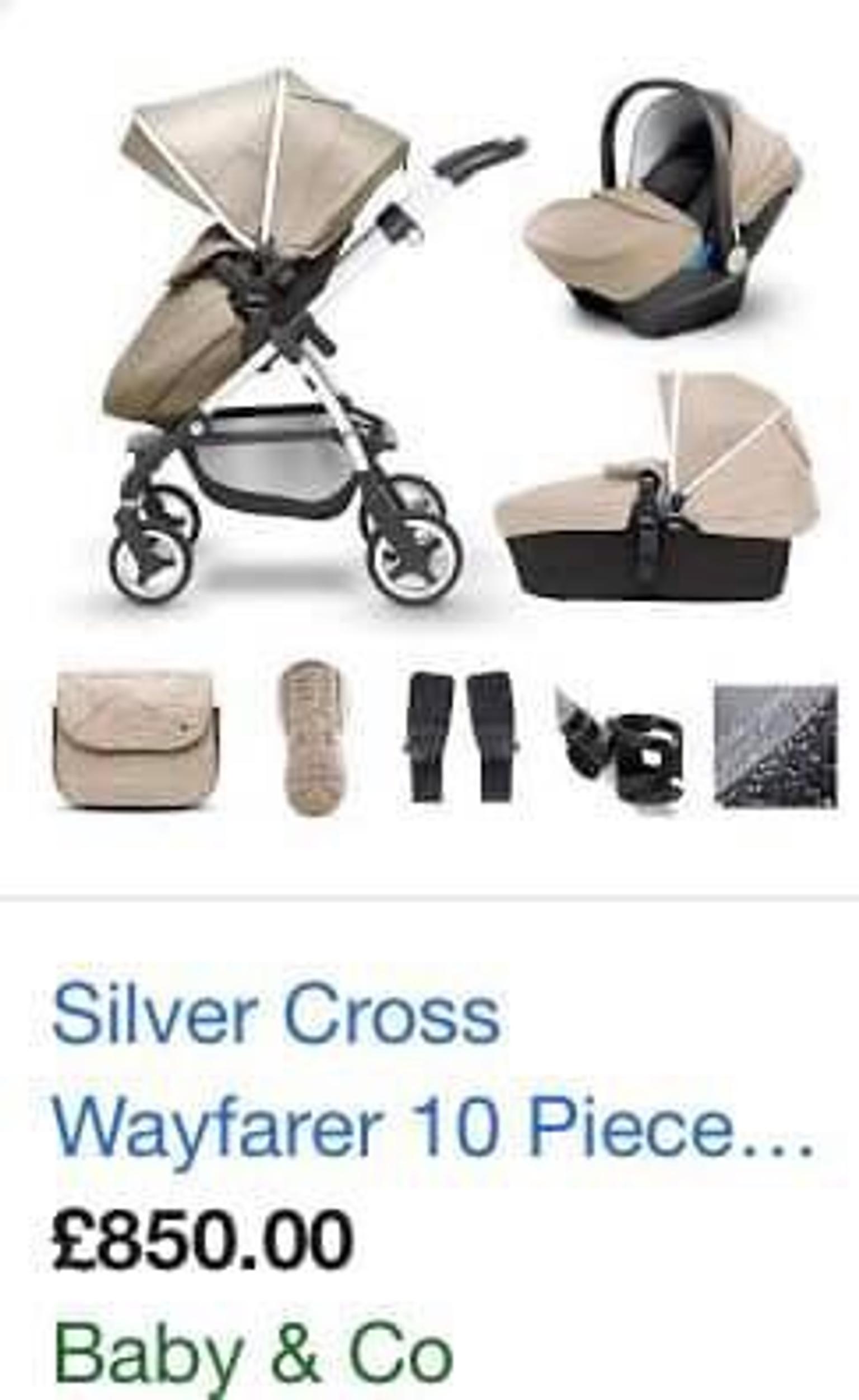 silver cross pushchair set