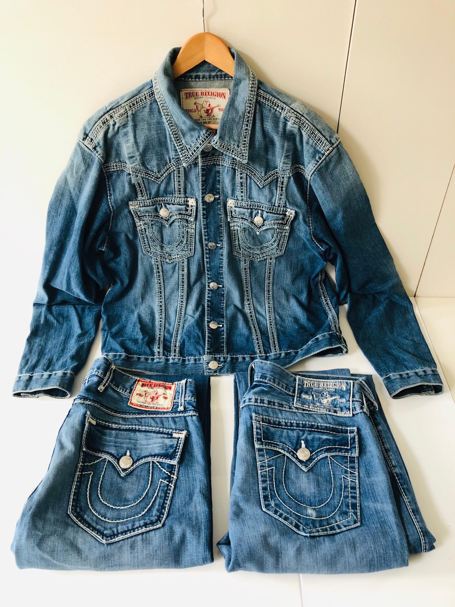 true religion jean jacket set